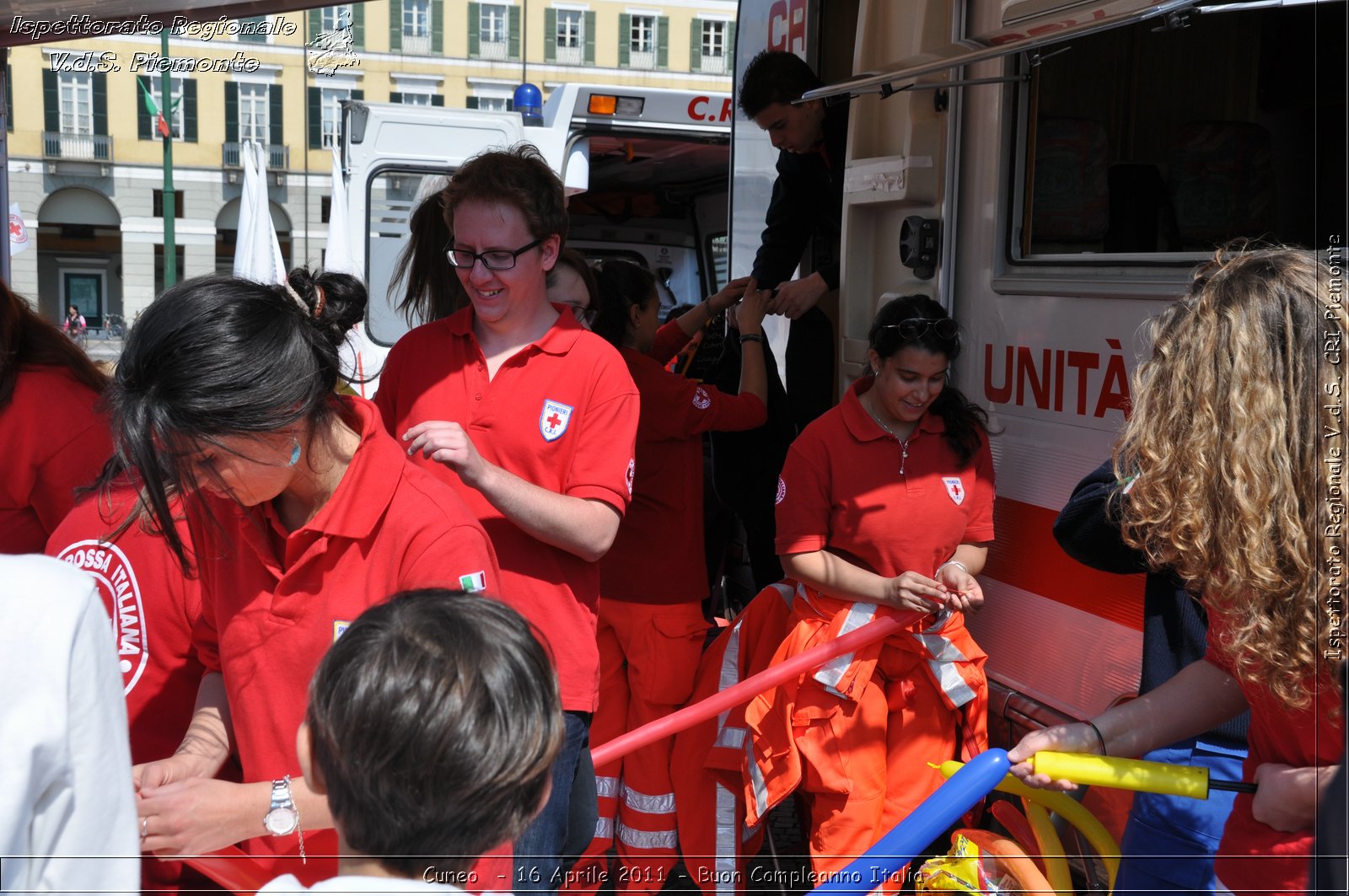 Cuneo - 16 Aprile 2011 - Buon Compleanno Italia  -  Croce Rossa Italiana - Ispettorato Regionale Volontari del Soccorso Piemonte