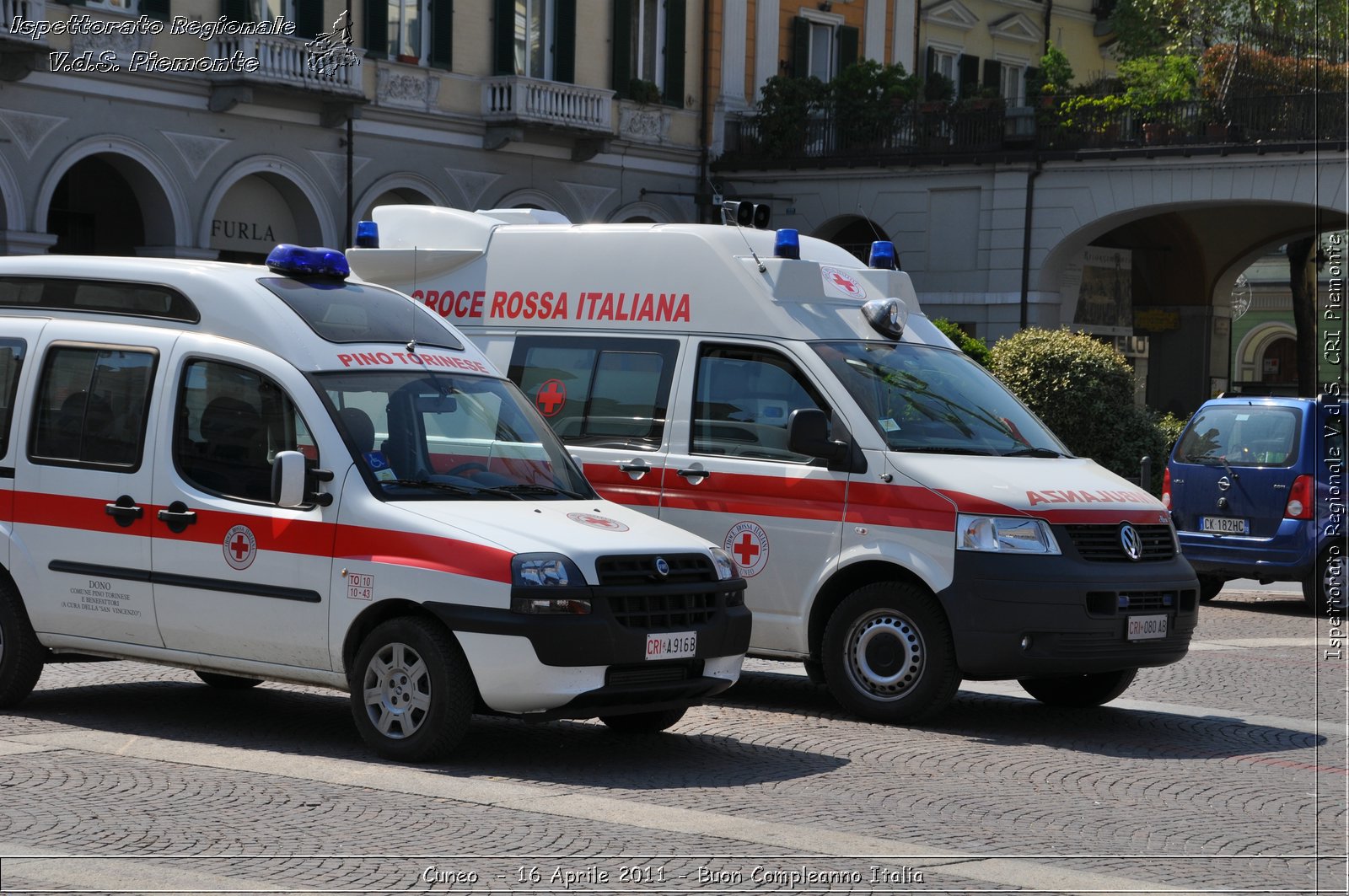 Cuneo - 16 Aprile 2011 - Buon Compleanno Italia  -  Croce Rossa Italiana - Ispettorato Regionale Volontari del Soccorso Piemonte