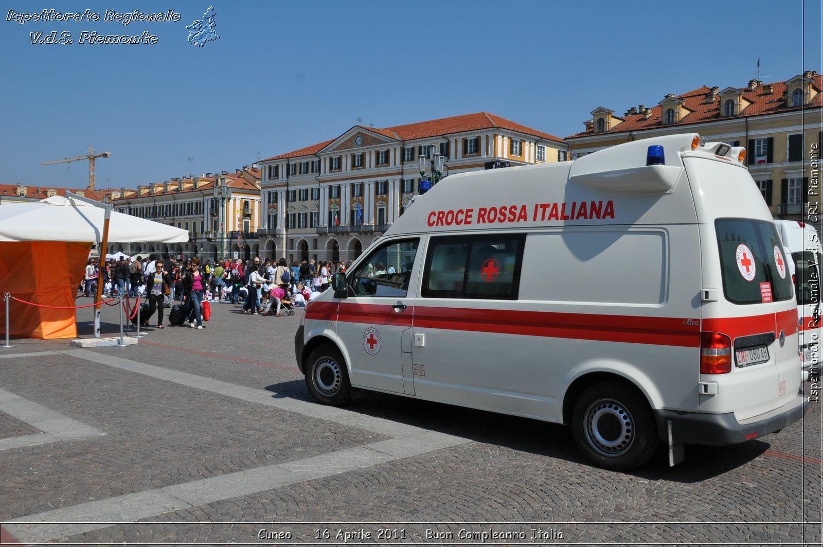 Cuneo - 16 Aprile 2011 - Buon Compleanno Italia  -  Croce Rossa Italiana - Ispettorato Regionale Volontari del Soccorso Piemonte