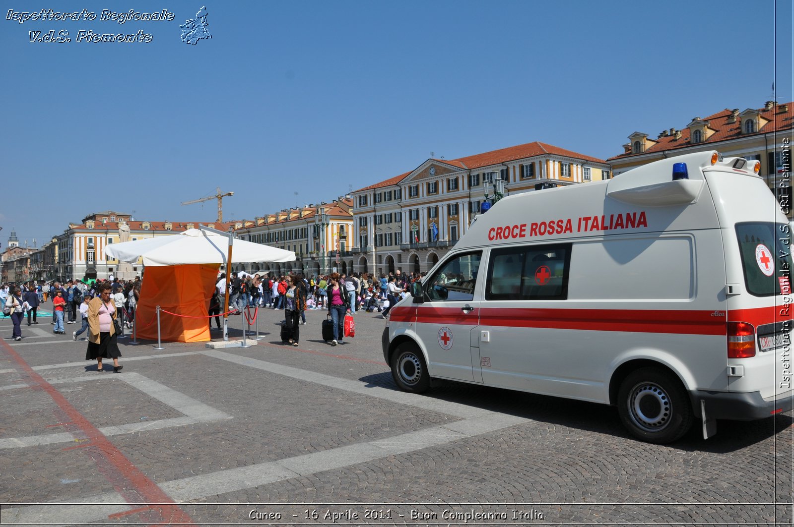 Cuneo - 16 Aprile 2011 - Buon Compleanno Italia  -  Croce Rossa Italiana - Ispettorato Regionale Volontari del Soccorso Piemonte