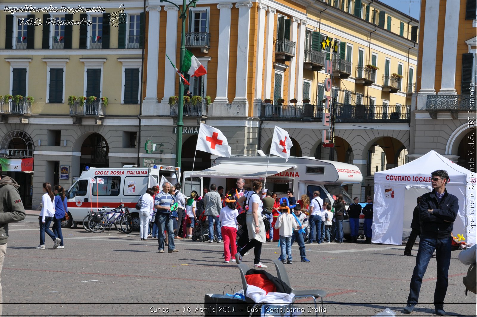 Cuneo - 16 Aprile 2011 - Buon Compleanno Italia  -  Croce Rossa Italiana - Ispettorato Regionale Volontari del Soccorso Piemonte