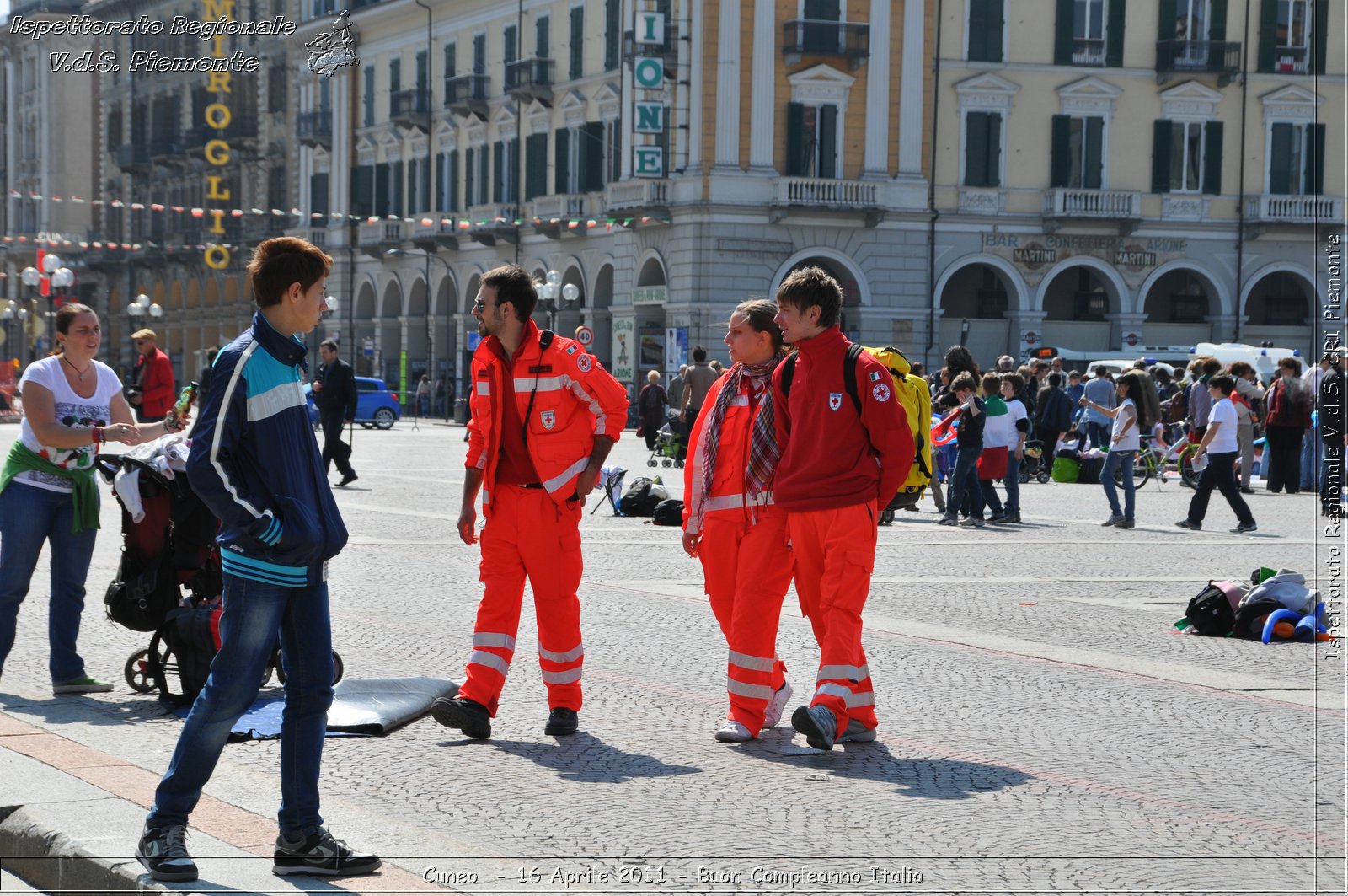 Cuneo - 16 Aprile 2011 - Buon Compleanno Italia  -  Croce Rossa Italiana - Ispettorato Regionale Volontari del Soccorso Piemonte