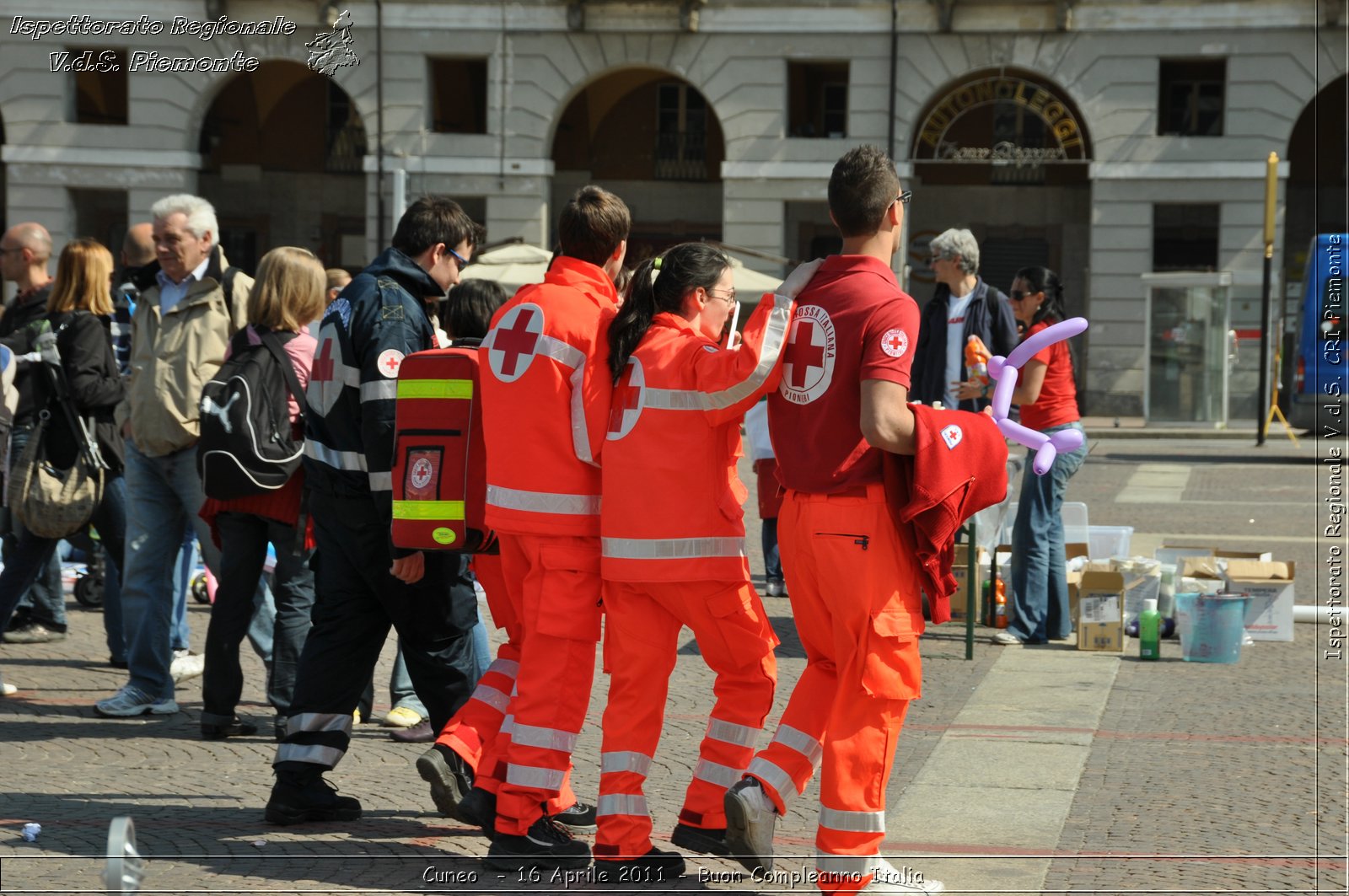 Cuneo - 16 Aprile 2011 - Buon Compleanno Italia  -  Croce Rossa Italiana - Ispettorato Regionale Volontari del Soccorso Piemonte