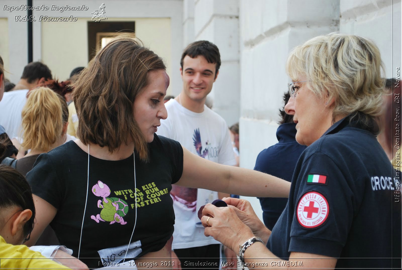 Novara - 19 maggio 2011 - Simulazione Maxi Emergenza CRIMEDIM  - Croce Rossa Italiana - Ufficio Immagine Comitato Provinciale CRI Novara