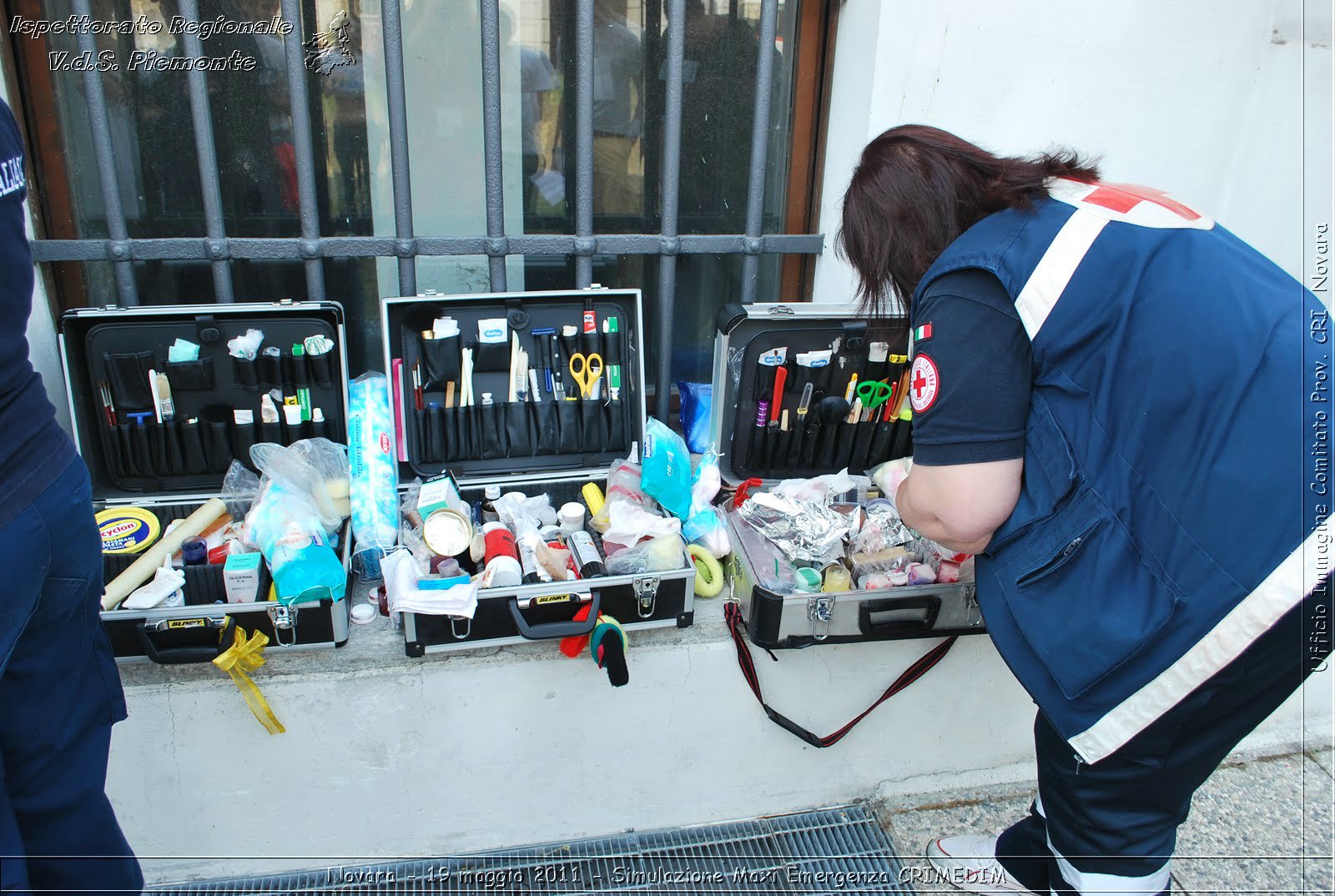 Novara - 19 maggio 2011 - Simulazione Maxi Emergenza CRIMEDIM  - Croce Rossa Italiana - Ufficio Immagine Comitato Provinciale CRI Novara