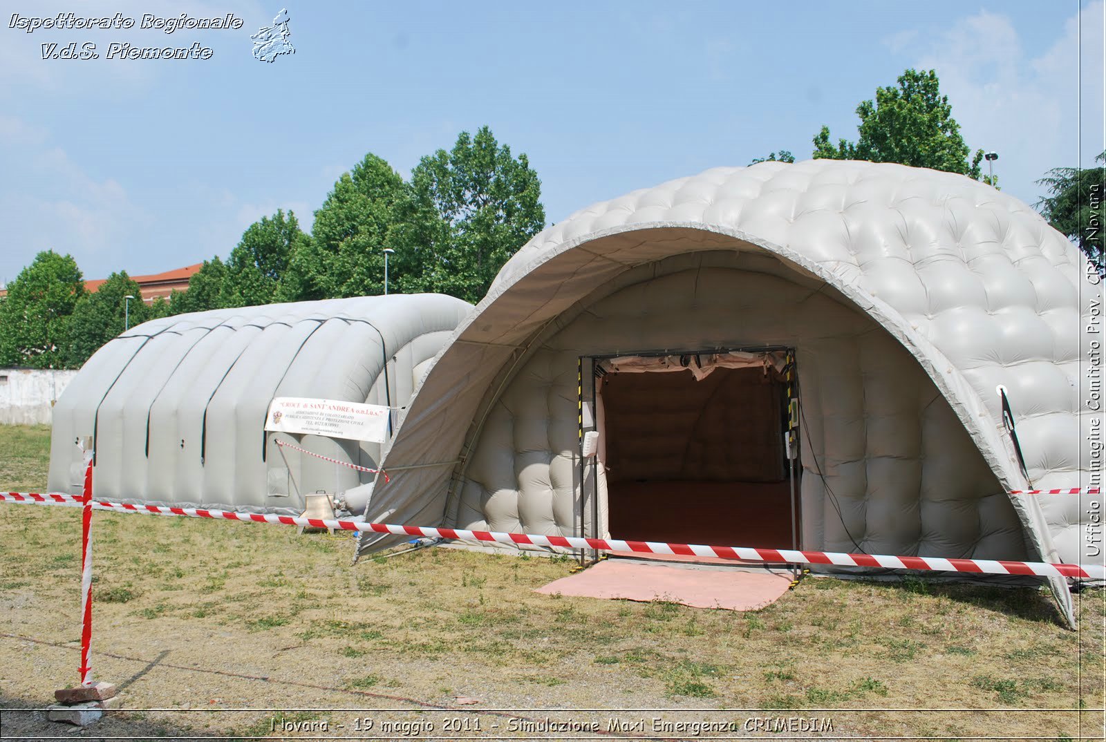 Novara - 19 maggio 2011 - Simulazione Maxi Emergenza CRIMEDIM  - Croce Rossa Italiana - Ufficio Immagine Comitato Provinciale CRI Novara