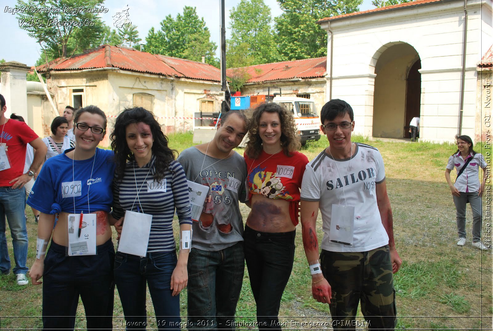 Novara - 19 maggio 2011 - Simulazione Maxi Emergenza CRIMEDIM  - Croce Rossa Italiana - Ufficio Immagine Comitato Provinciale CRI Novara