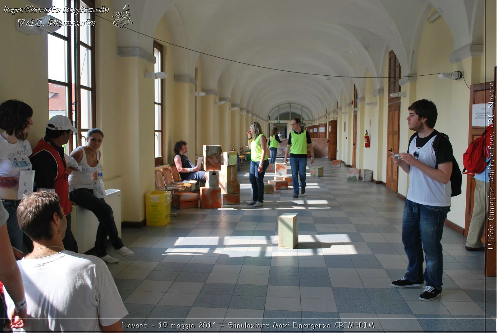 Novara - 19 maggio 2011 - Simulazione Maxi Emergenza CRIMEDIM  - Croce Rossa Italiana - Ufficio Immagine Comitato Provinciale CRI Novara