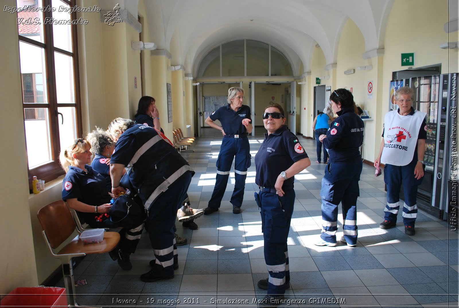 Novara - 19 maggio 2011 - Simulazione Maxi Emergenza CRIMEDIM  - Croce Rossa Italiana - Ufficio Immagine Comitato Provinciale CRI Novara