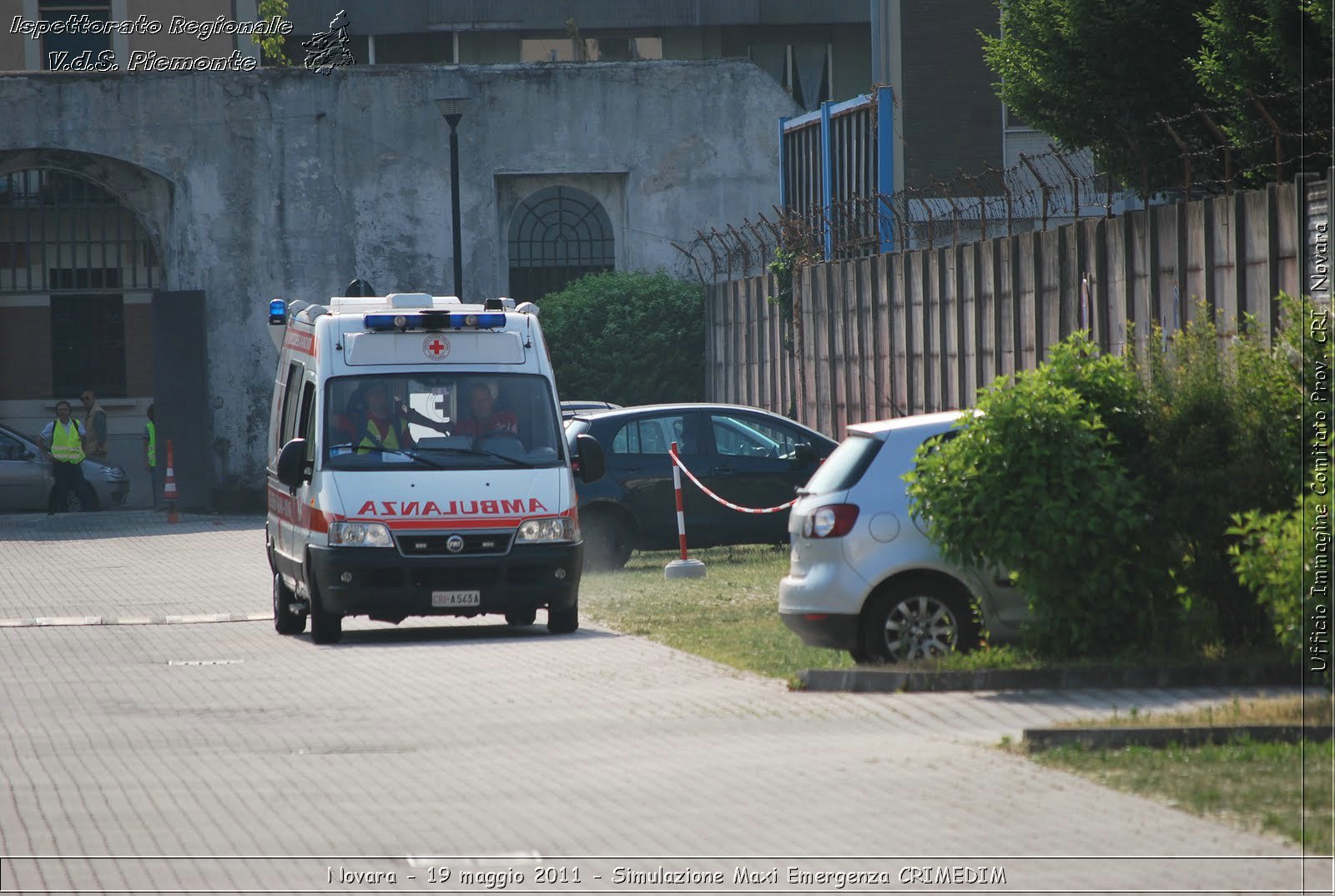 Novara - 19 maggio 2011 - Simulazione Maxi Emergenza CRIMEDIM  - Croce Rossa Italiana - Ufficio Immagine Comitato Provinciale CRI Novara