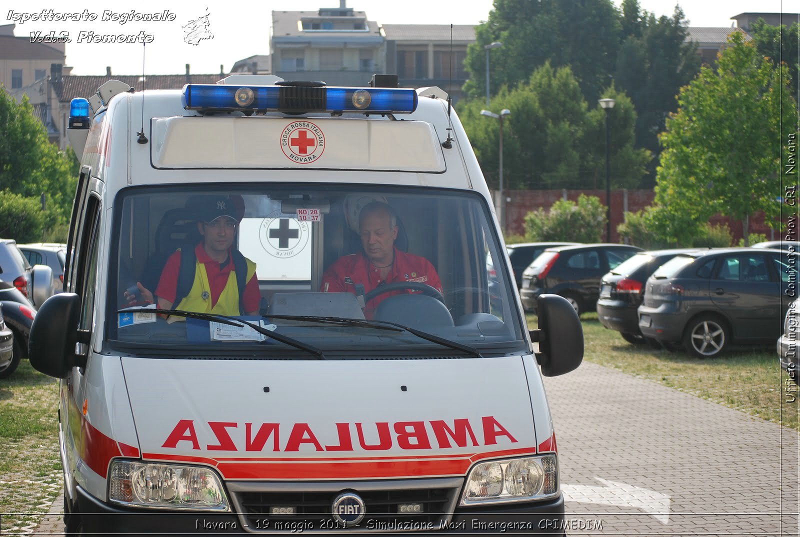 Novara - 19 maggio 2011 - Simulazione Maxi Emergenza CRIMEDIM  - Croce Rossa Italiana - Ufficio Immagine Comitato Provinciale CRI Novara