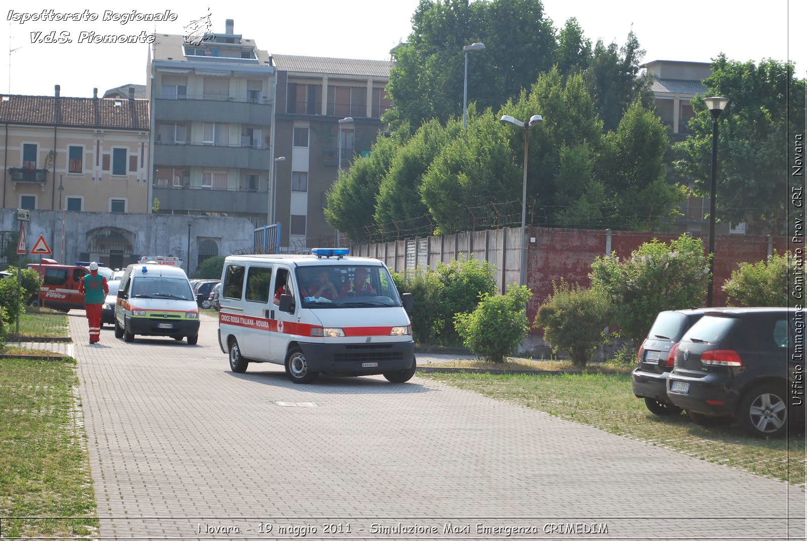 Novara - 19 maggio 2011 - Simulazione Maxi Emergenza CRIMEDIM  - Croce Rossa Italiana - Ufficio Immagine Comitato Provinciale CRI Novara