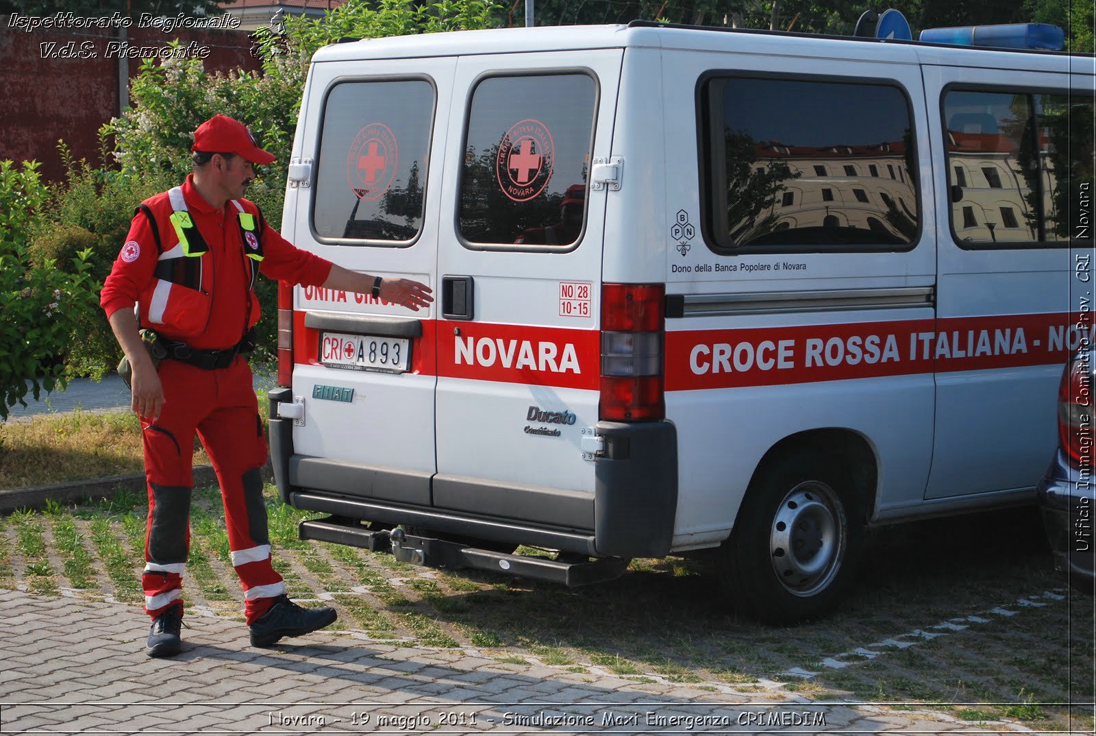 Novara - 19 maggio 2011 - Simulazione Maxi Emergenza CRIMEDIM  - Croce Rossa Italiana - Ufficio Immagine Comitato Provinciale CRI Novara