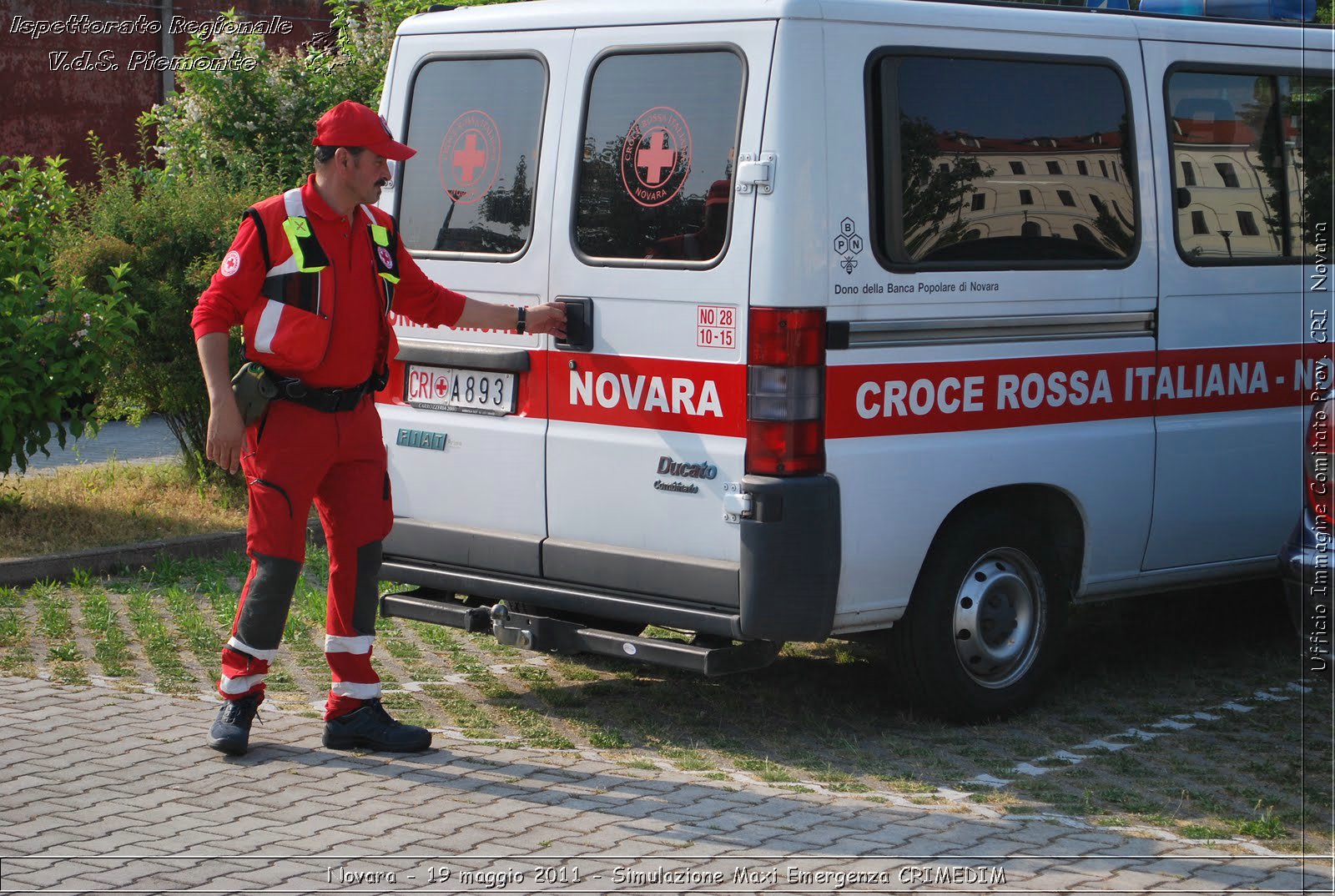 Novara - 19 maggio 2011 - Simulazione Maxi Emergenza CRIMEDIM  - Croce Rossa Italiana - Ufficio Immagine Comitato Provinciale CRI Novara