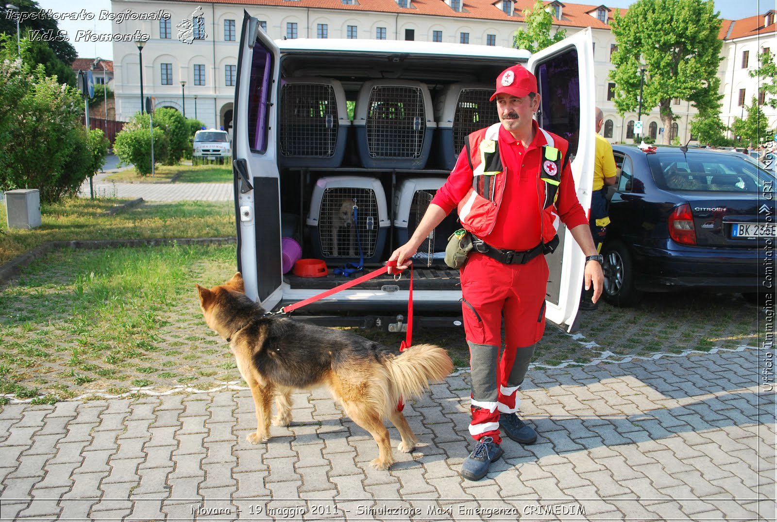 Novara - 19 maggio 2011 - Simulazione Maxi Emergenza CRIMEDIM  - Croce Rossa Italiana - Ufficio Immagine Comitato Provinciale CRI Novara