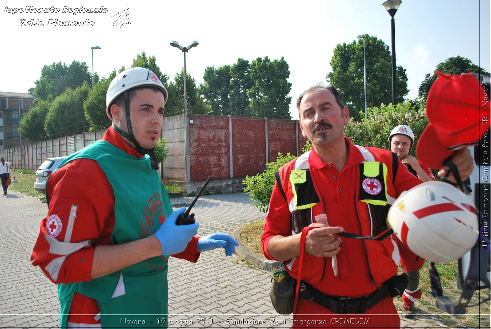 Novara - 19 maggio 2011 - Simulazione Maxi Emergenza CRIMEDIM  - Croce Rossa Italiana - Ufficio Immagine Comitato Provinciale CRI Novara