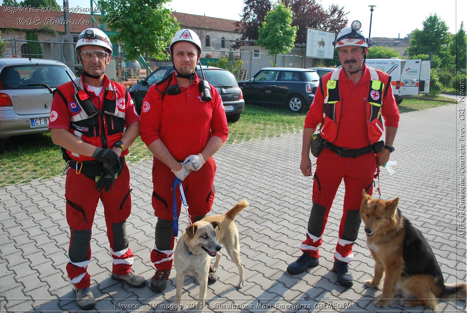 Novara - 19 maggio 2011 - Simulazione Maxi Emergenza CRIMEDIM  - Croce Rossa Italiana - Ufficio Immagine Comitato Provinciale CRI Novara