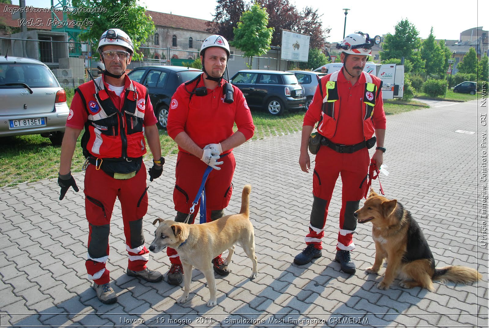 Novara - 19 maggio 2011 - Simulazione Maxi Emergenza CRIMEDIM  - Croce Rossa Italiana - Ufficio Immagine Comitato Provinciale CRI Novara