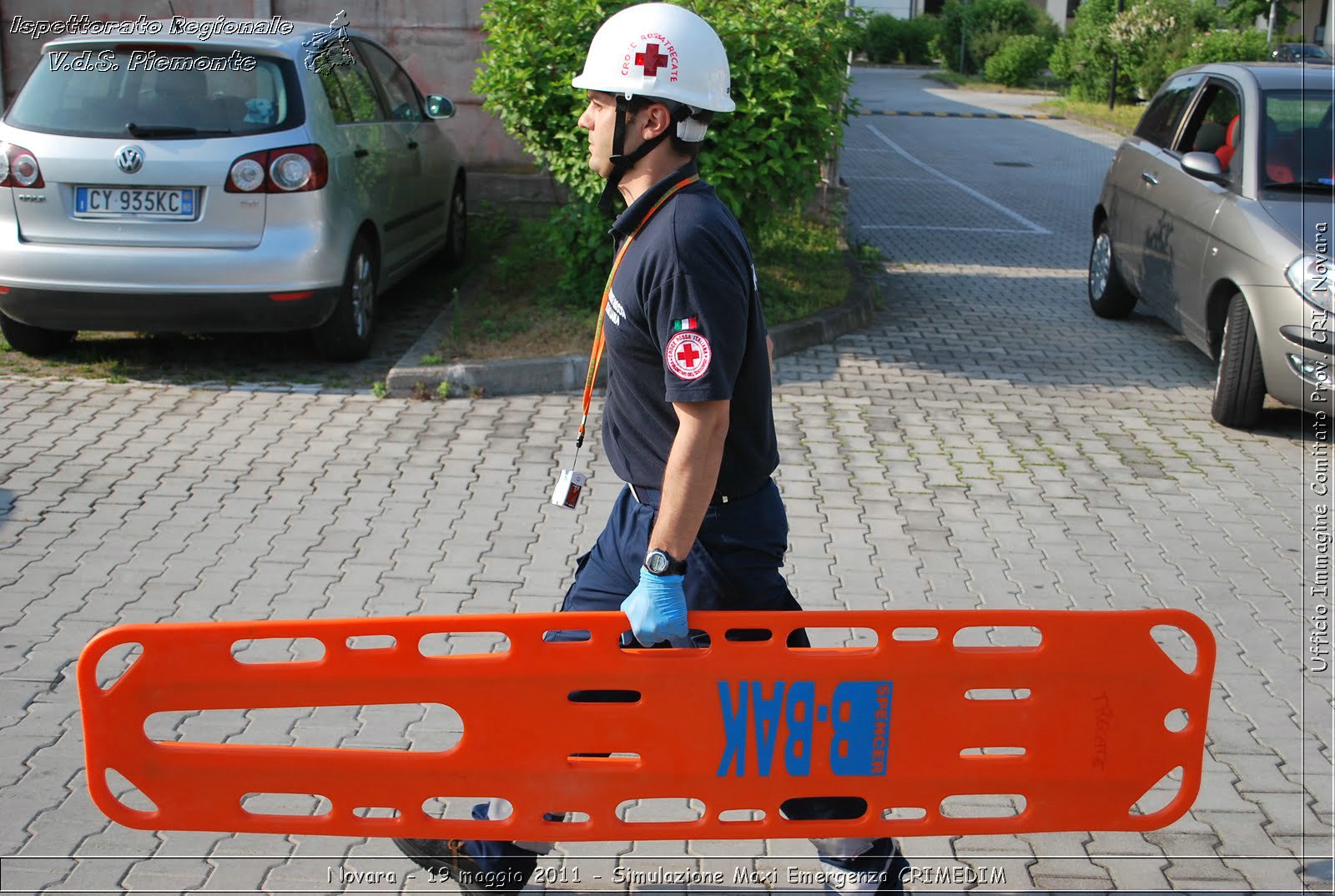 Novara - 19 maggio 2011 - Simulazione Maxi Emergenza CRIMEDIM  - Croce Rossa Italiana - Ufficio Immagine Comitato Provinciale CRI Novara