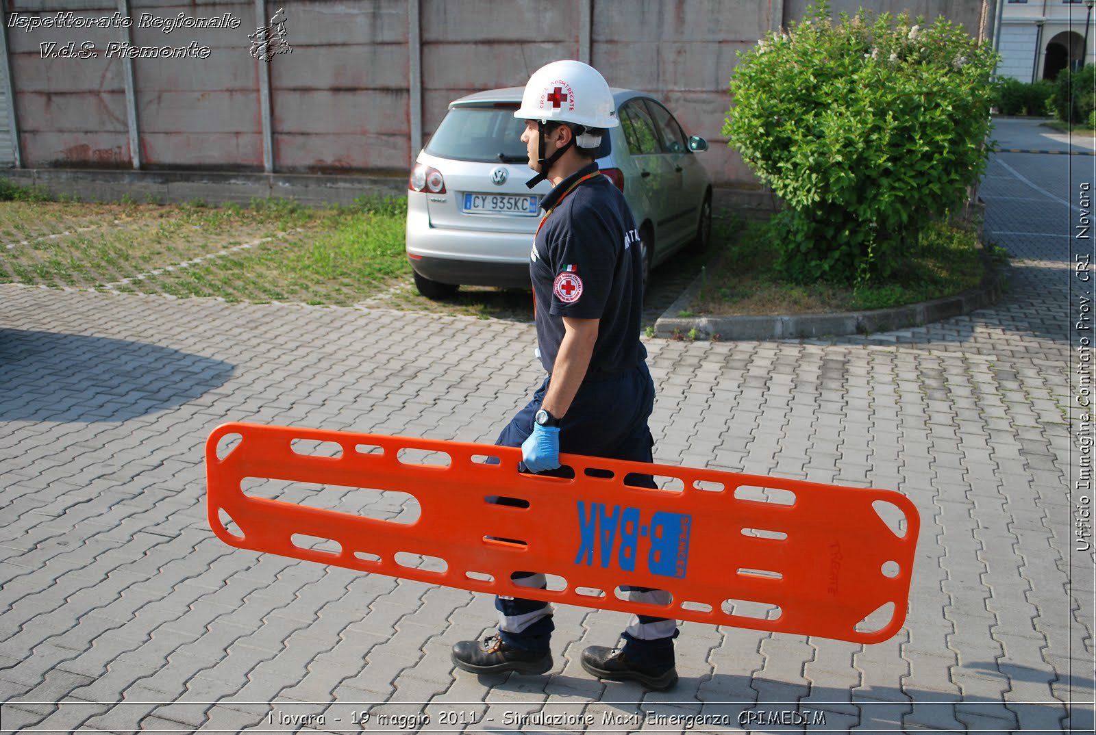 Novara - 19 maggio 2011 - Simulazione Maxi Emergenza CRIMEDIM  - Croce Rossa Italiana - Ufficio Immagine Comitato Provinciale CRI Novara