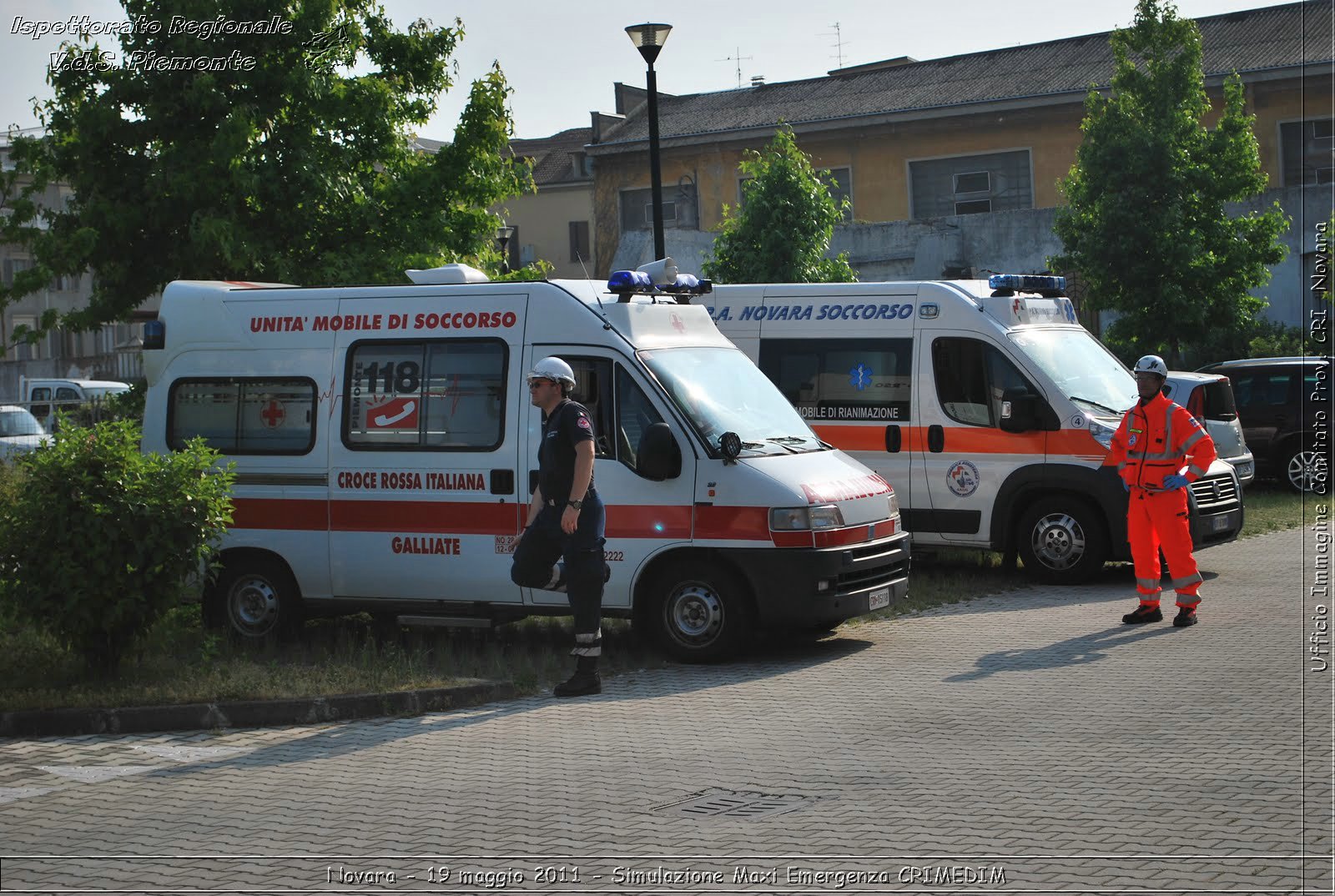 Novara - 19 maggio 2011 - Simulazione Maxi Emergenza CRIMEDIM  - Croce Rossa Italiana - Ufficio Immagine Comitato Provinciale CRI Novara