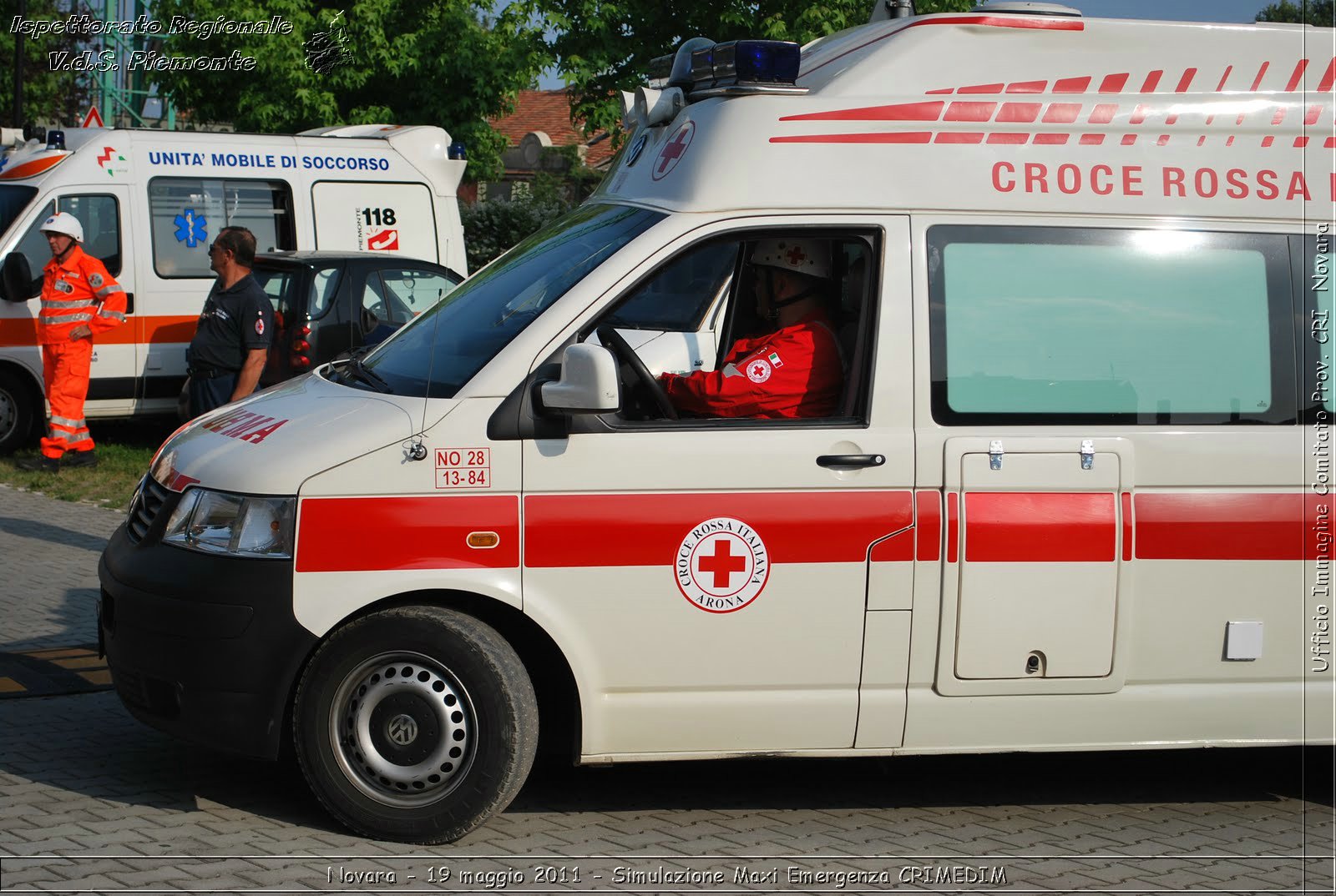 Novara - 19 maggio 2011 - Simulazione Maxi Emergenza CRIMEDIM  - Croce Rossa Italiana - Ufficio Immagine Comitato Provinciale CRI Novara