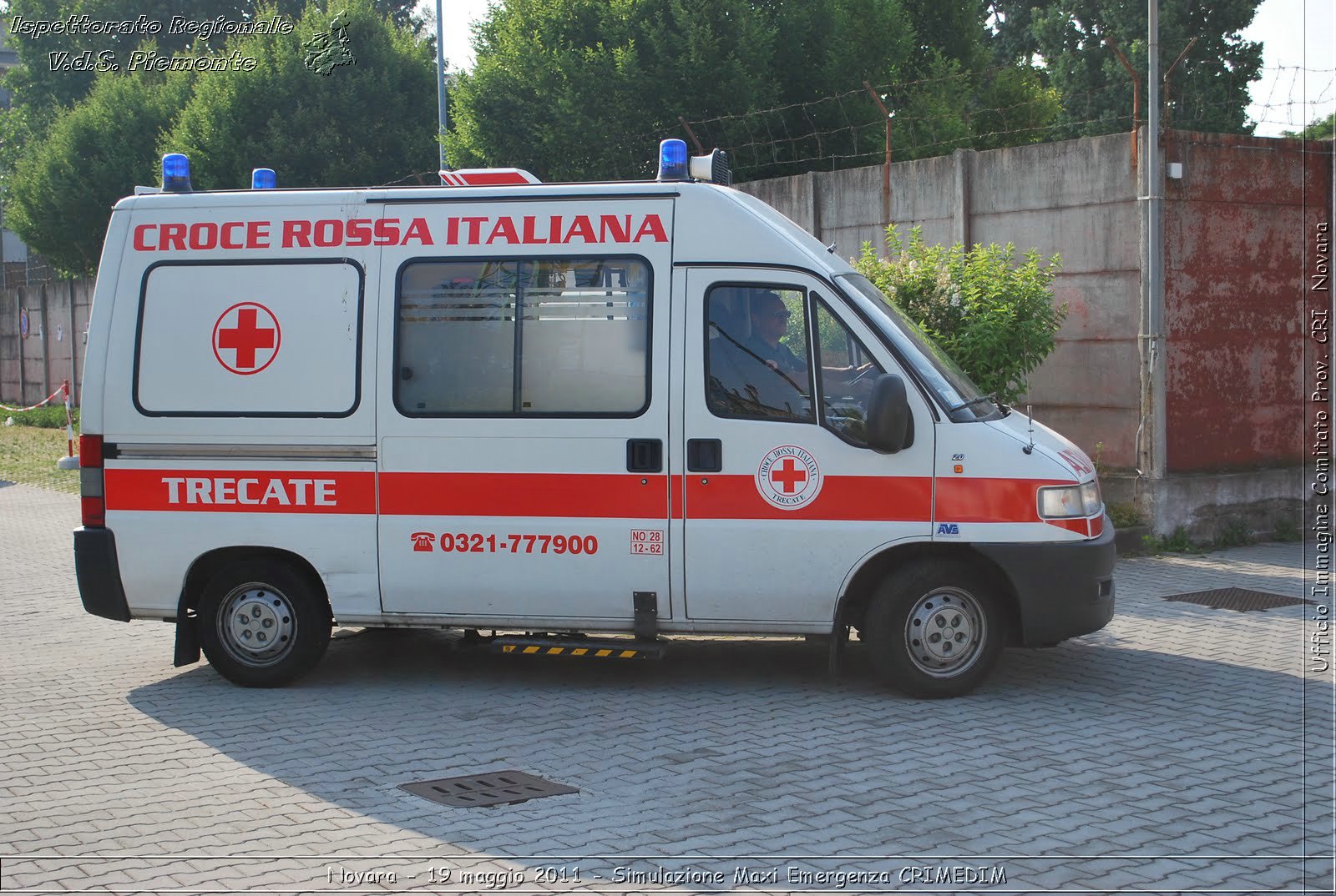 Novara - 19 maggio 2011 - Simulazione Maxi Emergenza CRIMEDIM  - Croce Rossa Italiana - Ufficio Immagine Comitato Provinciale CRI Novara