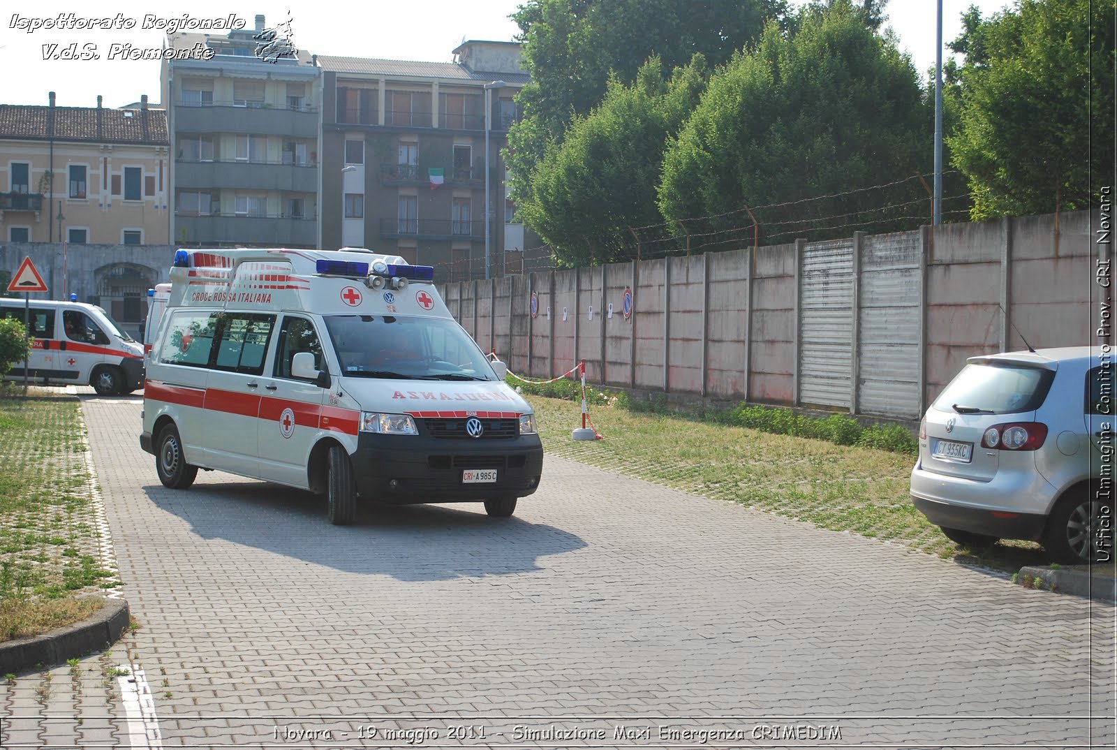 Novara - 19 maggio 2011 - Simulazione Maxi Emergenza CRIMEDIM  - Croce Rossa Italiana - Ufficio Immagine Comitato Provinciale CRI Novara