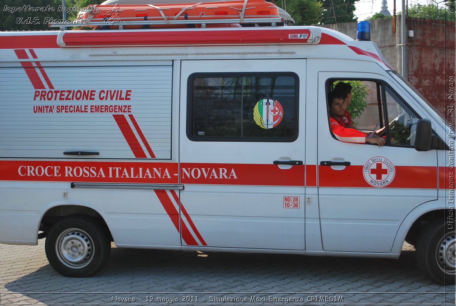 Novara - 19 maggio 2011 - Simulazione Maxi Emergenza CRIMEDIM  - Croce Rossa Italiana - Ufficio Immagine Comitato Provinciale CRI Novara