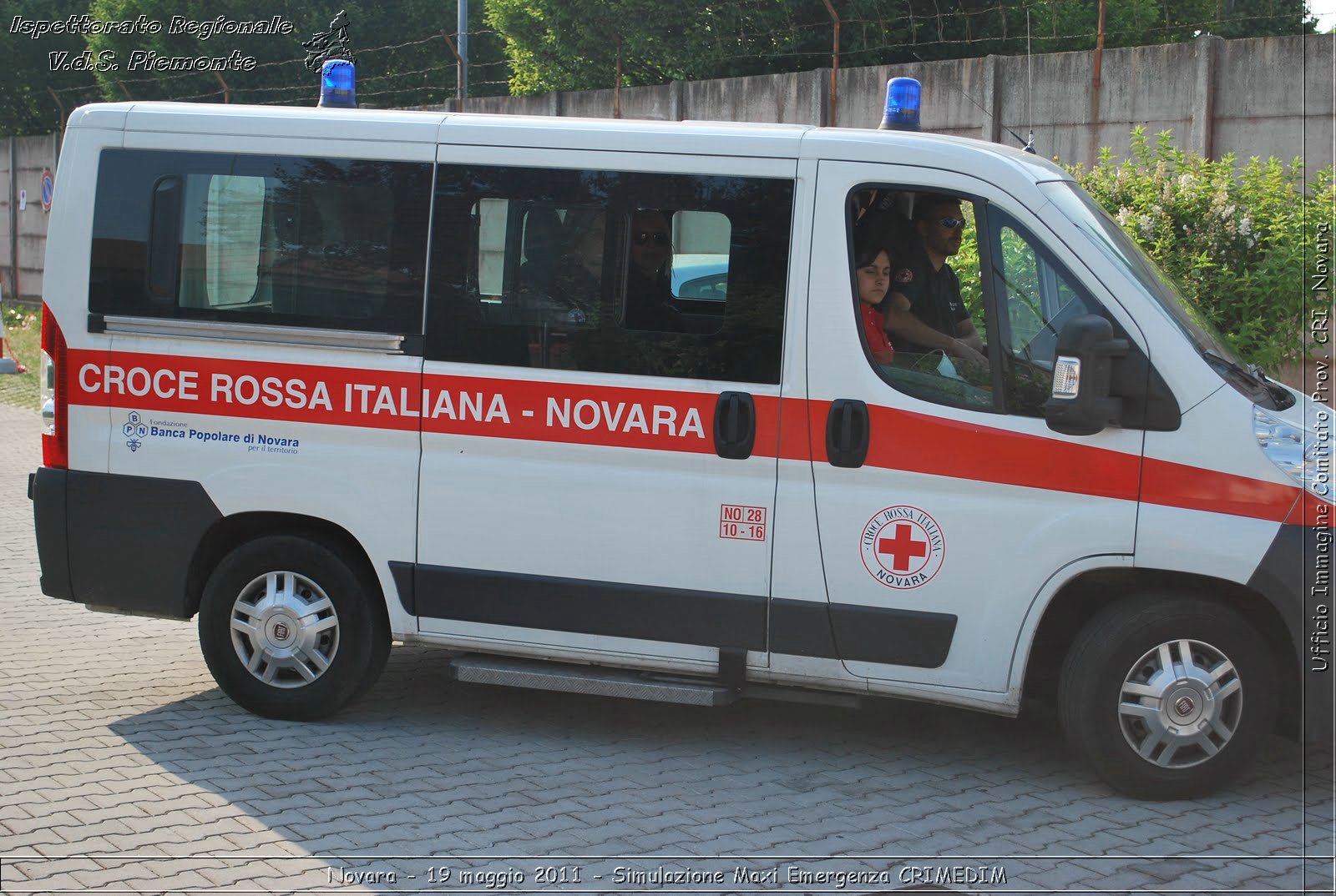 Novara - 19 maggio 2011 - Simulazione Maxi Emergenza CRIMEDIM  - Croce Rossa Italiana - Ufficio Immagine Comitato Provinciale CRI Novara