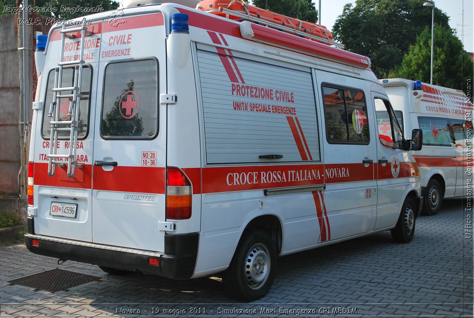 Novara - 19 maggio 2011 - Simulazione Maxi Emergenza CRIMEDIM  - Croce Rossa Italiana - Ufficio Immagine Comitato Provinciale CRI Novara