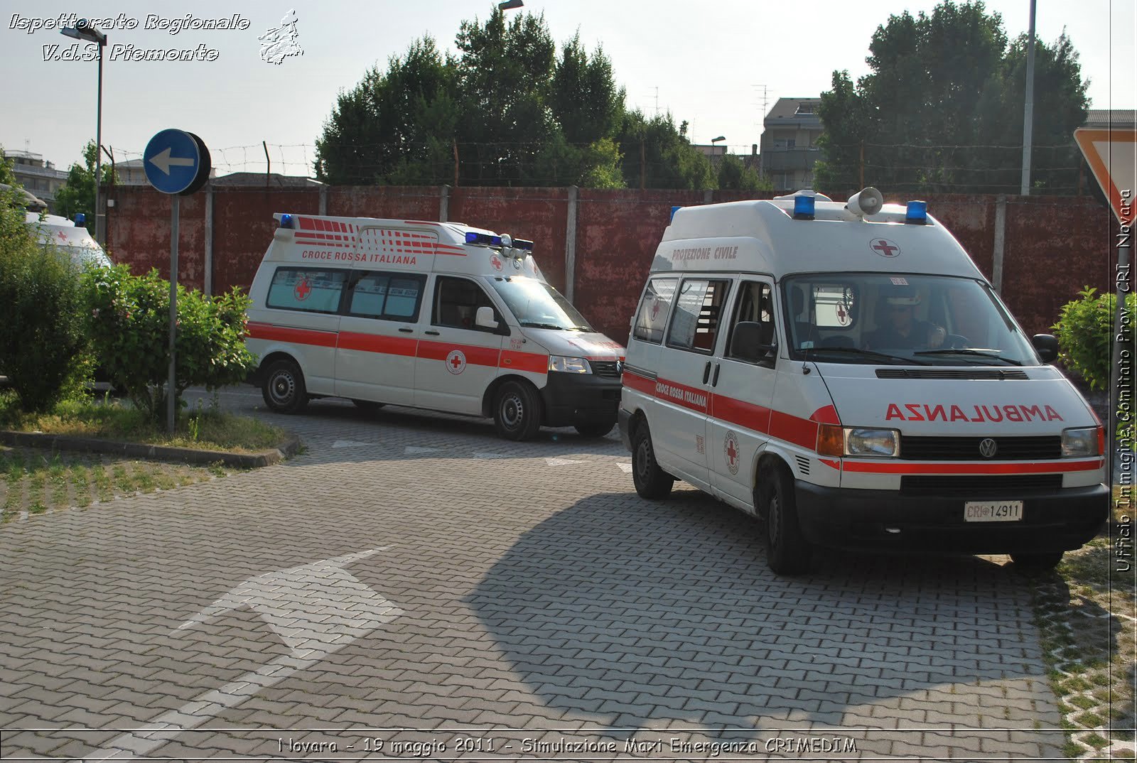 Novara - 19 maggio 2011 - Simulazione Maxi Emergenza CRIMEDIM  - Croce Rossa Italiana - Ufficio Immagine Comitato Provinciale CRI Novara