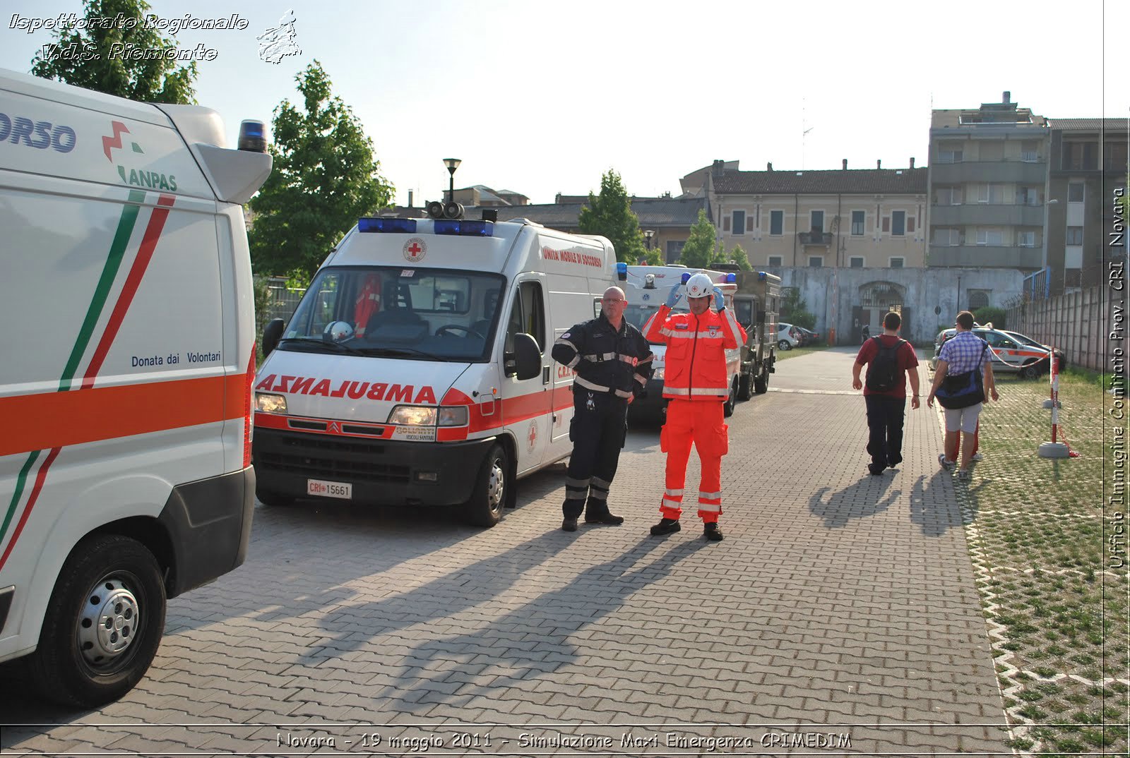 Novara - 19 maggio 2011 - Simulazione Maxi Emergenza CRIMEDIM  - Croce Rossa Italiana - Ufficio Immagine Comitato Provinciale CRI Novara