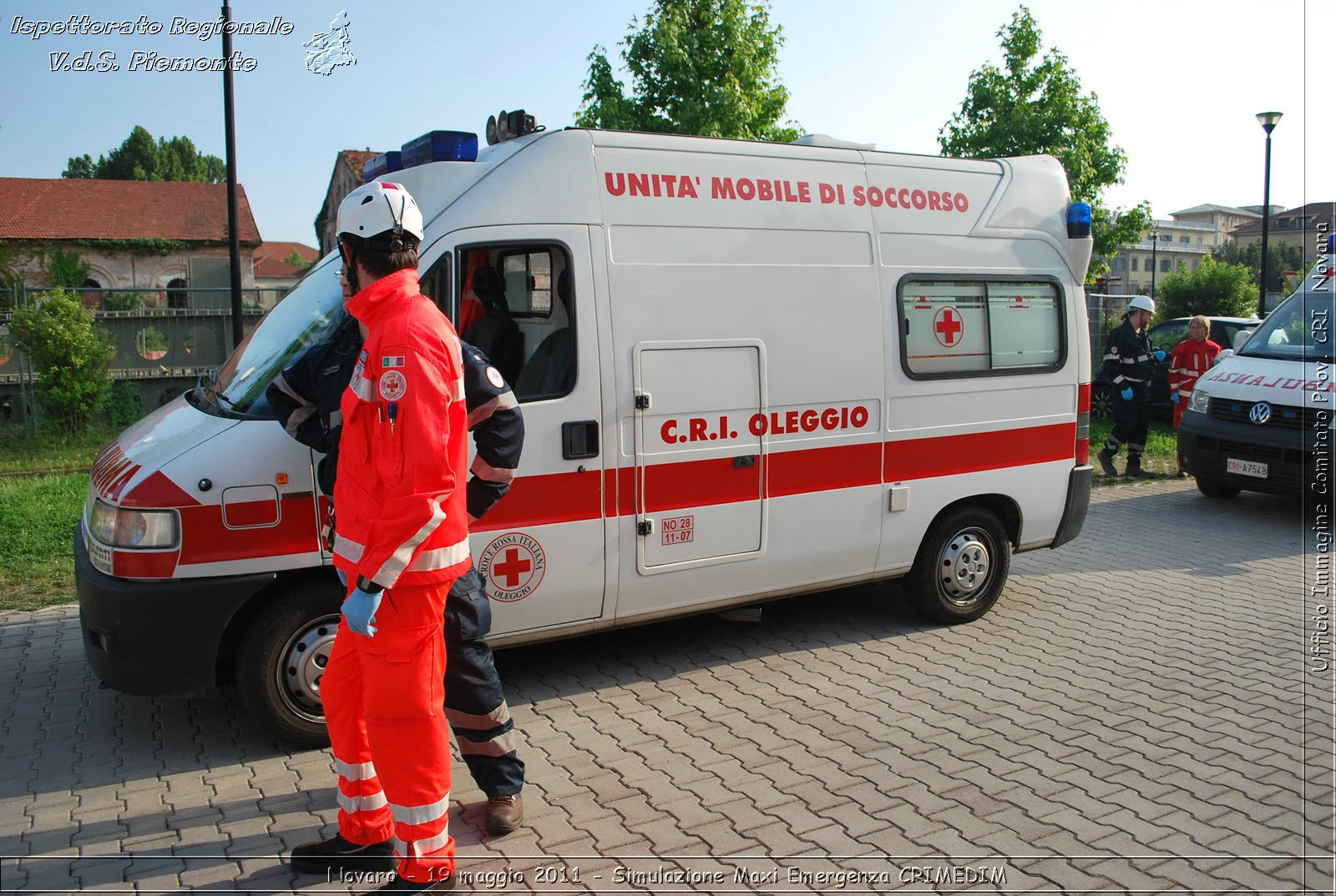 Novara - 19 maggio 2011 - Simulazione Maxi Emergenza CRIMEDIM  - Croce Rossa Italiana - Ufficio Immagine Comitato Provinciale CRI Novara