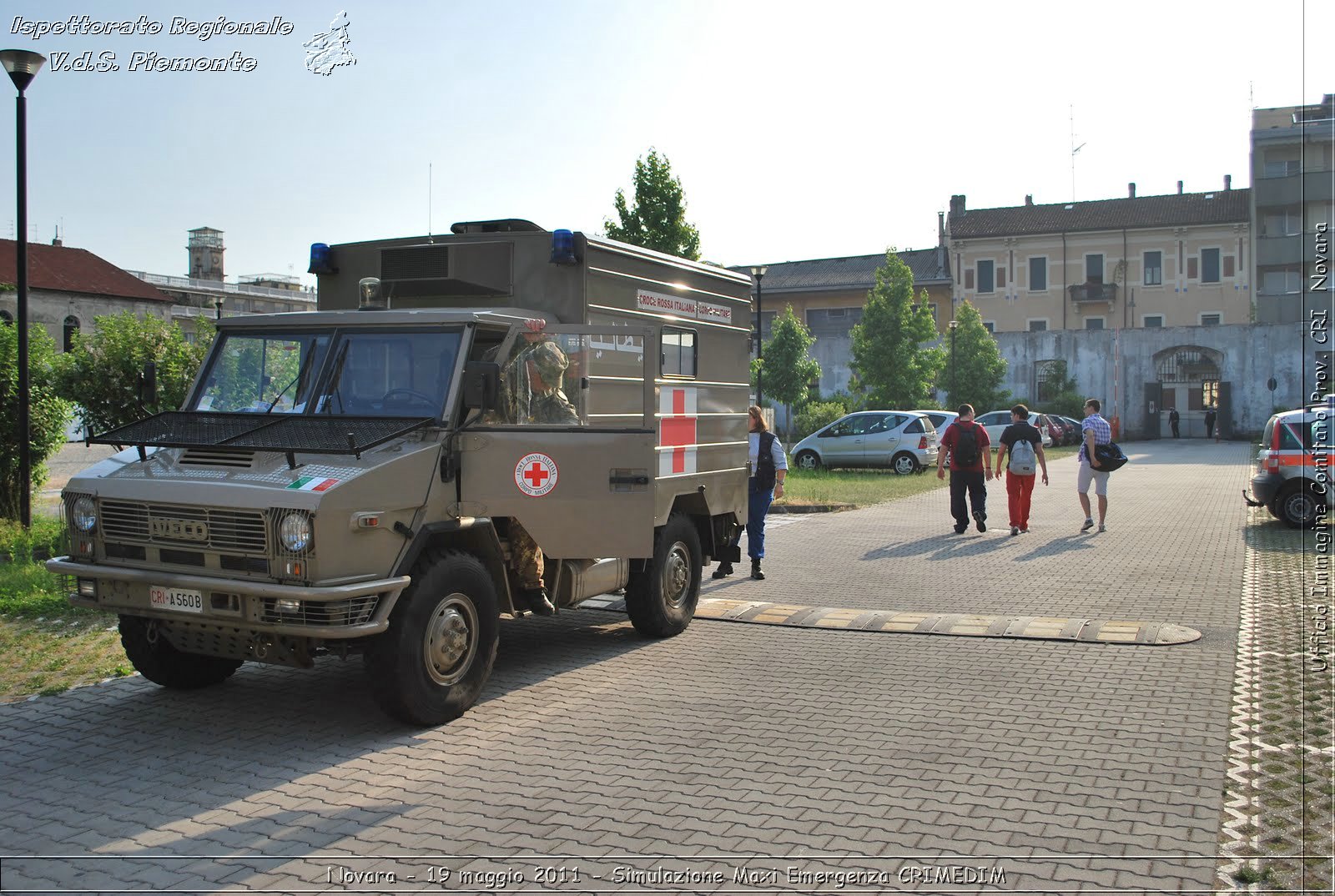 Novara - 19 maggio 2011 - Simulazione Maxi Emergenza CRIMEDIM  - Croce Rossa Italiana - Ufficio Immagine Comitato Provinciale CRI Novara