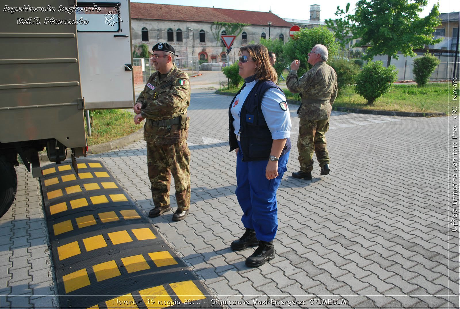 Novara - 19 maggio 2011 - Simulazione Maxi Emergenza CRIMEDIM  - Croce Rossa Italiana - Ufficio Immagine Comitato Provinciale CRI Novara