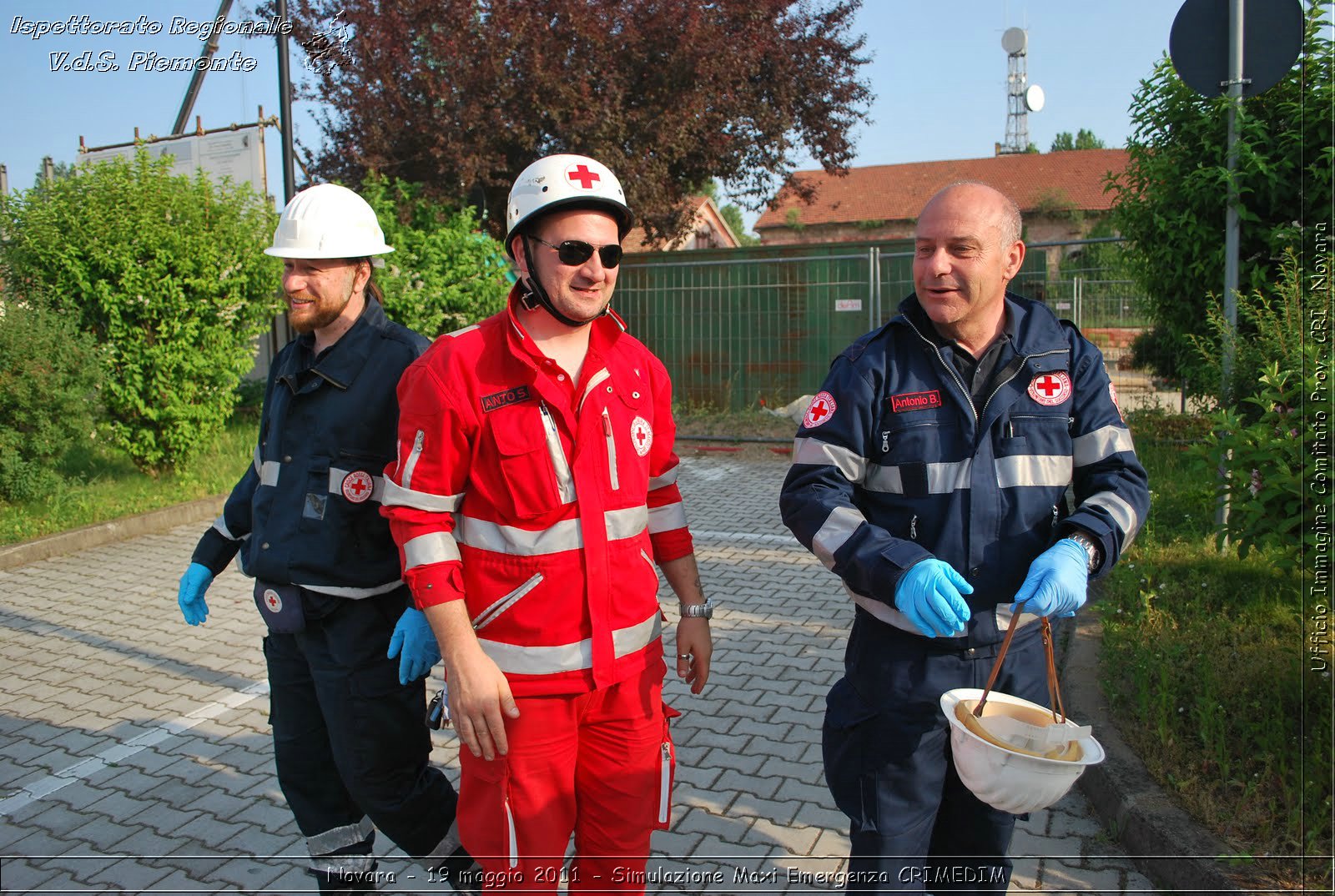 Novara - 19 maggio 2011 - Simulazione Maxi Emergenza CRIMEDIM  - Croce Rossa Italiana - Ufficio Immagine Comitato Provinciale CRI Novara