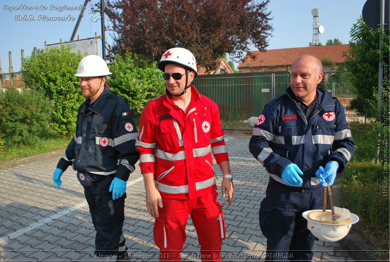 Novara - 19 maggio 2011 - Simulazione Maxi Emergenza CRIMEDIM  - Croce Rossa Italiana - Ufficio Immagine Comitato Provinciale CRI Novara