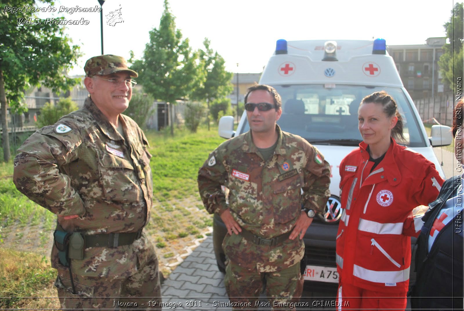 Novara - 19 maggio 2011 - Simulazione Maxi Emergenza CRIMEDIM  - Croce Rossa Italiana - Ufficio Immagine Comitato Provinciale CRI Novara