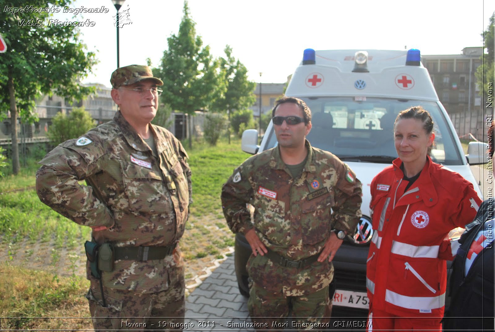 Novara - 19 maggio 2011 - Simulazione Maxi Emergenza CRIMEDIM  - Croce Rossa Italiana - Ufficio Immagine Comitato Provinciale CRI Novara