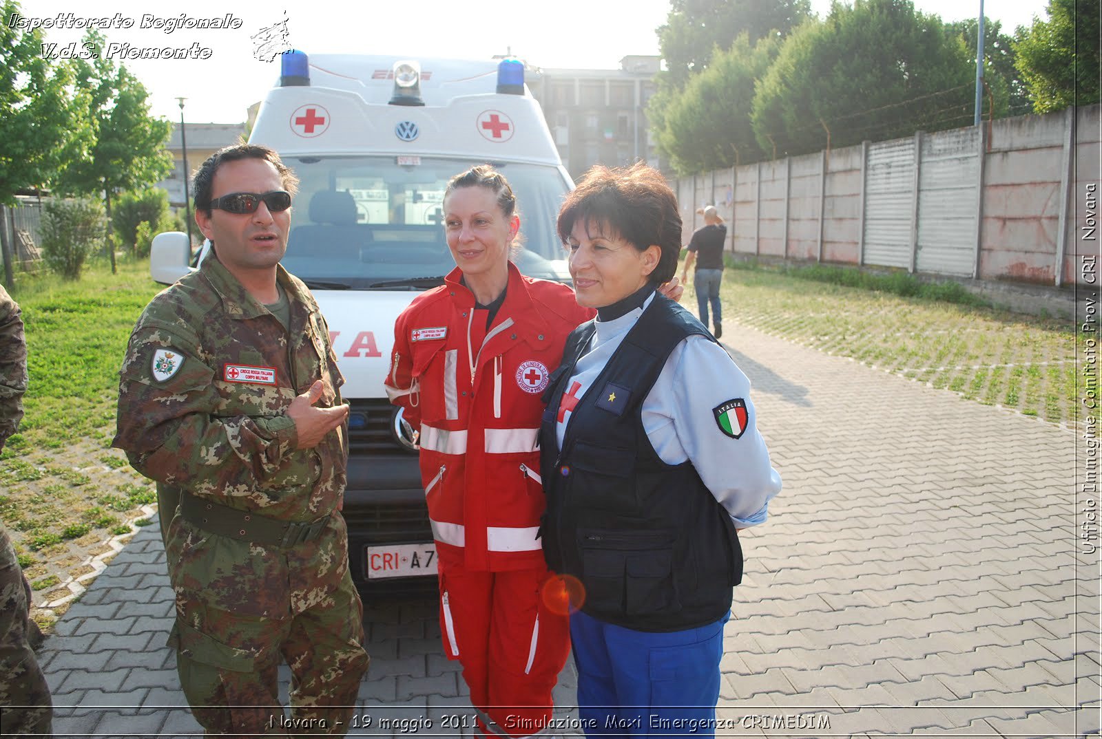 Novara - 19 maggio 2011 - Simulazione Maxi Emergenza CRIMEDIM  - Croce Rossa Italiana - Ufficio Immagine Comitato Provinciale CRI Novara