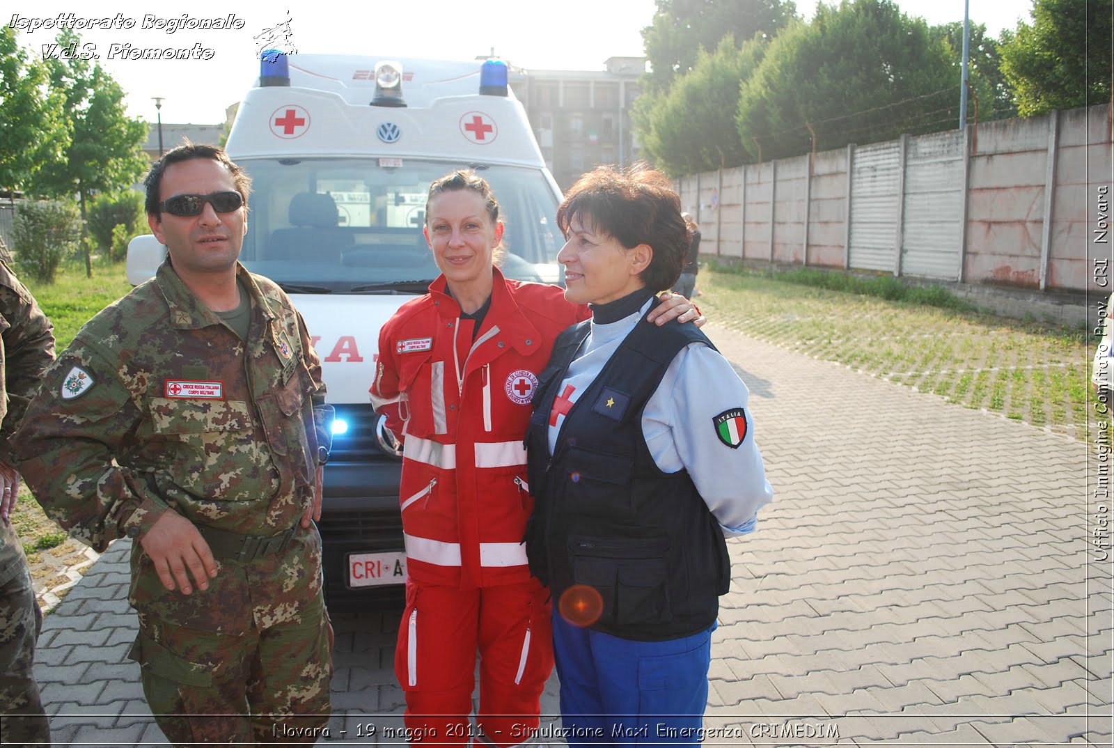 Novara - 19 maggio 2011 - Simulazione Maxi Emergenza CRIMEDIM  - Croce Rossa Italiana - Ufficio Immagine Comitato Provinciale CRI Novara