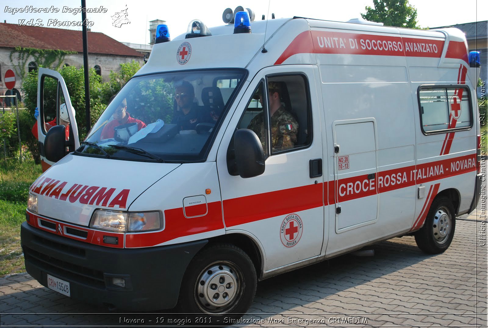 Novara - 19 maggio 2011 - Simulazione Maxi Emergenza CRIMEDIM  - Croce Rossa Italiana - Ufficio Immagine Comitato Provinciale CRI Novara