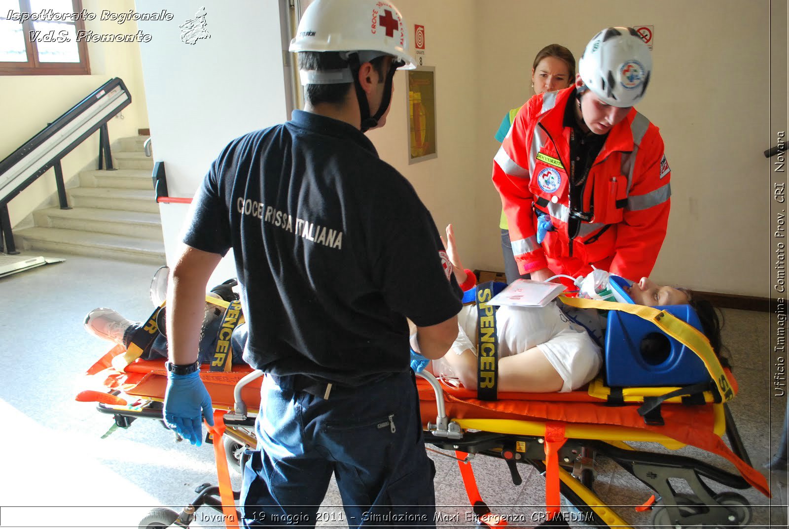 Novara - 19 maggio 2011 - Simulazione Maxi Emergenza CRIMEDIM  - Croce Rossa Italiana - Ufficio Immagine Comitato Provinciale CRI Novara