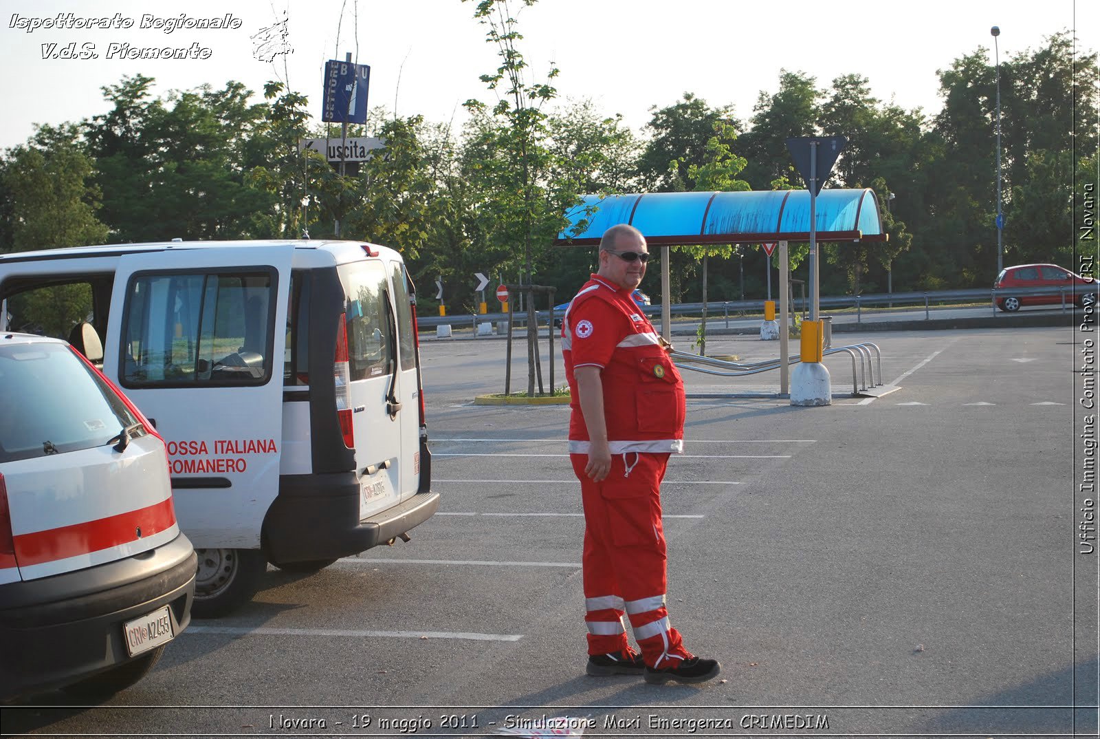 Novara - 19 maggio 2011 - Simulazione Maxi Emergenza CRIMEDIM  - Croce Rossa Italiana - Ufficio Immagine Comitato Provinciale CRI Novara