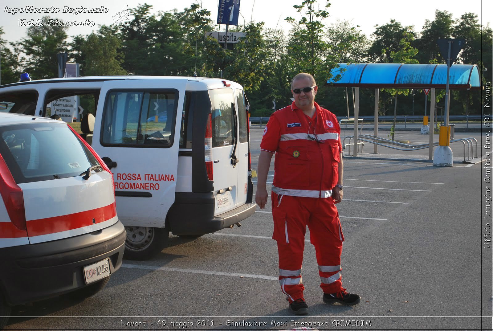 Novara - 19 maggio 2011 - Simulazione Maxi Emergenza CRIMEDIM  - Croce Rossa Italiana - Ufficio Immagine Comitato Provinciale CRI Novara