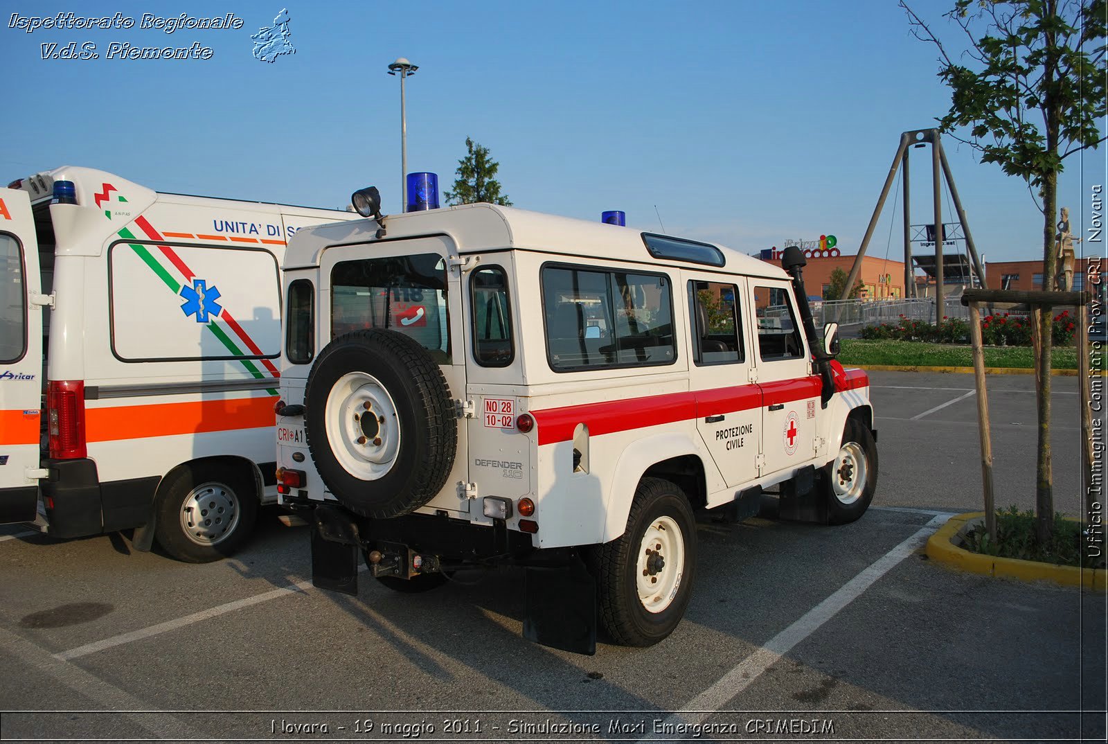 Novara - 19 maggio 2011 - Simulazione Maxi Emergenza CRIMEDIM  - Croce Rossa Italiana - Ufficio Immagine Comitato Provinciale CRI Novara