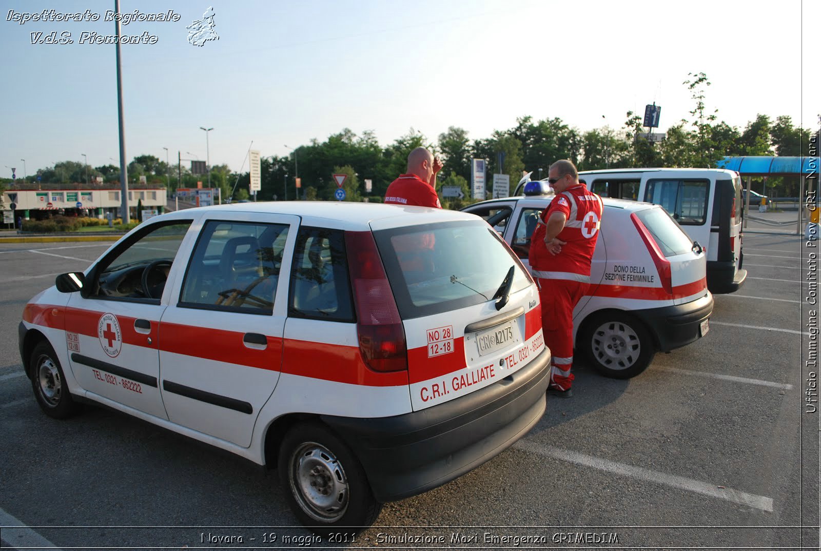 Novara - 19 maggio 2011 - Simulazione Maxi Emergenza CRIMEDIM  - Croce Rossa Italiana - Ufficio Immagine Comitato Provinciale CRI Novara