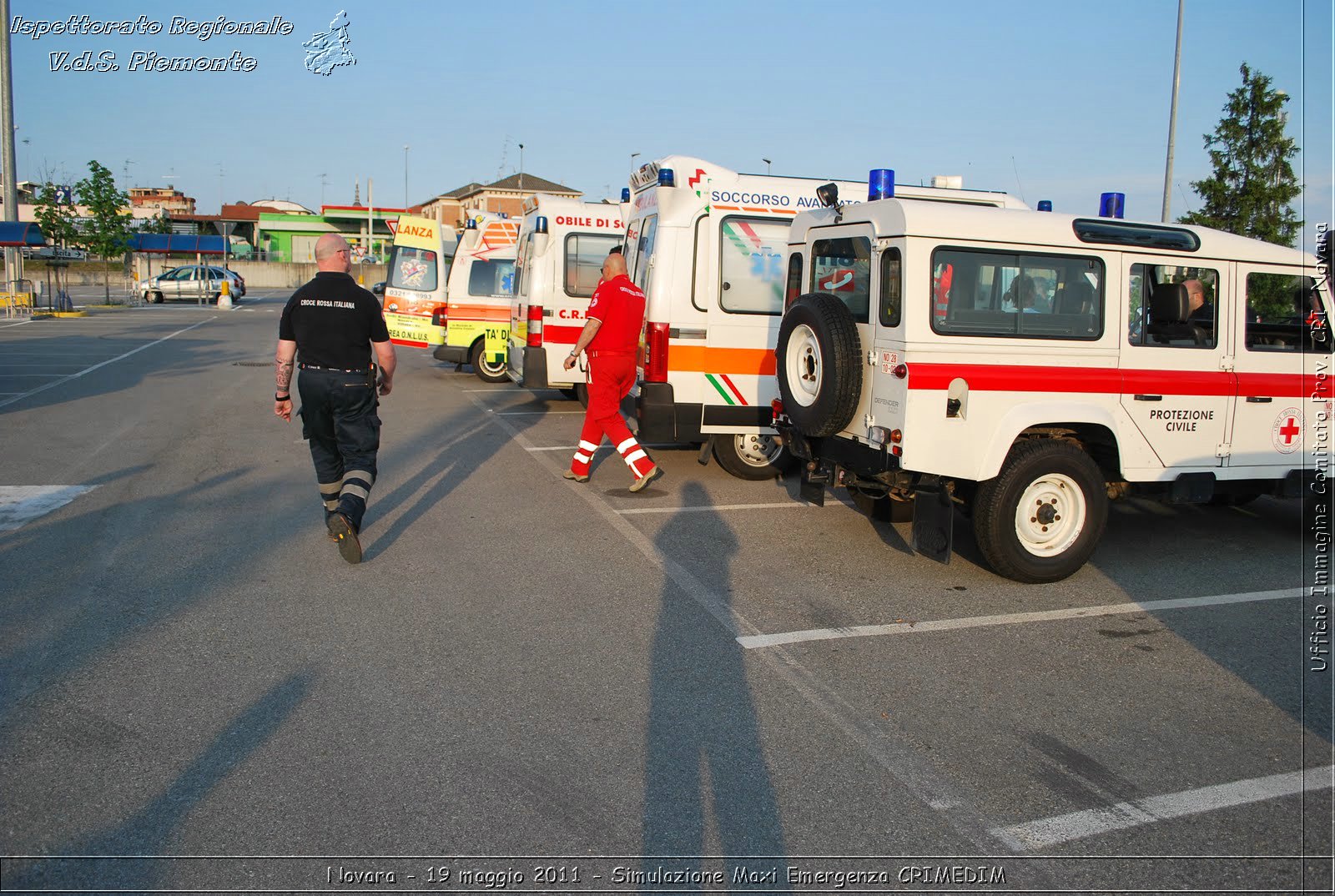 Novara - 19 maggio 2011 - Simulazione Maxi Emergenza CRIMEDIM  - Croce Rossa Italiana - Ufficio Immagine Comitato Provinciale CRI Novara