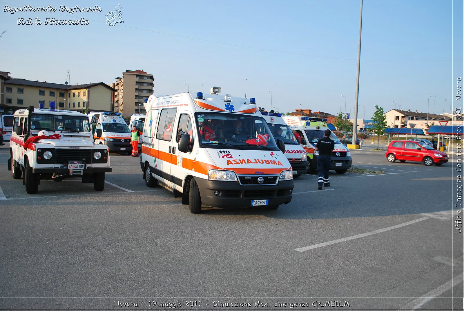 Novara - 19 maggio 2011 - Simulazione Maxi Emergenza CRIMEDIM  - Croce Rossa Italiana - Ufficio Immagine Comitato Provinciale CRI Novara